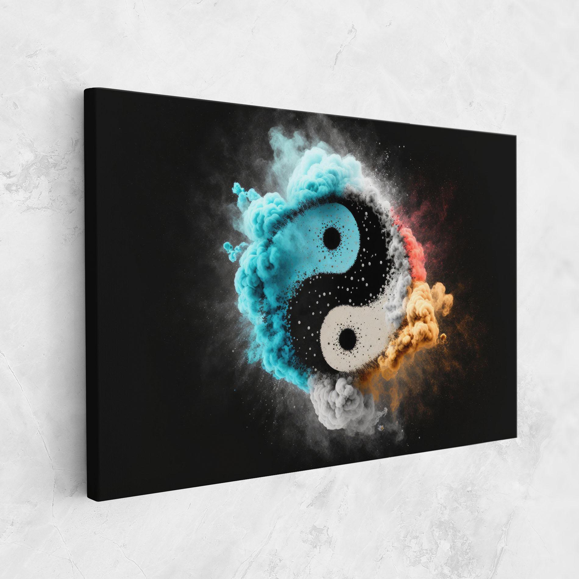 Tablou Canvas Blue Smoke Yinuang mockup 1