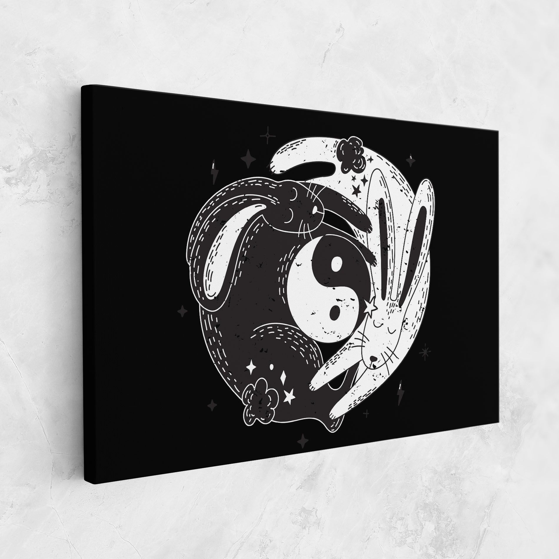 Bunny Yinyang mockup 1