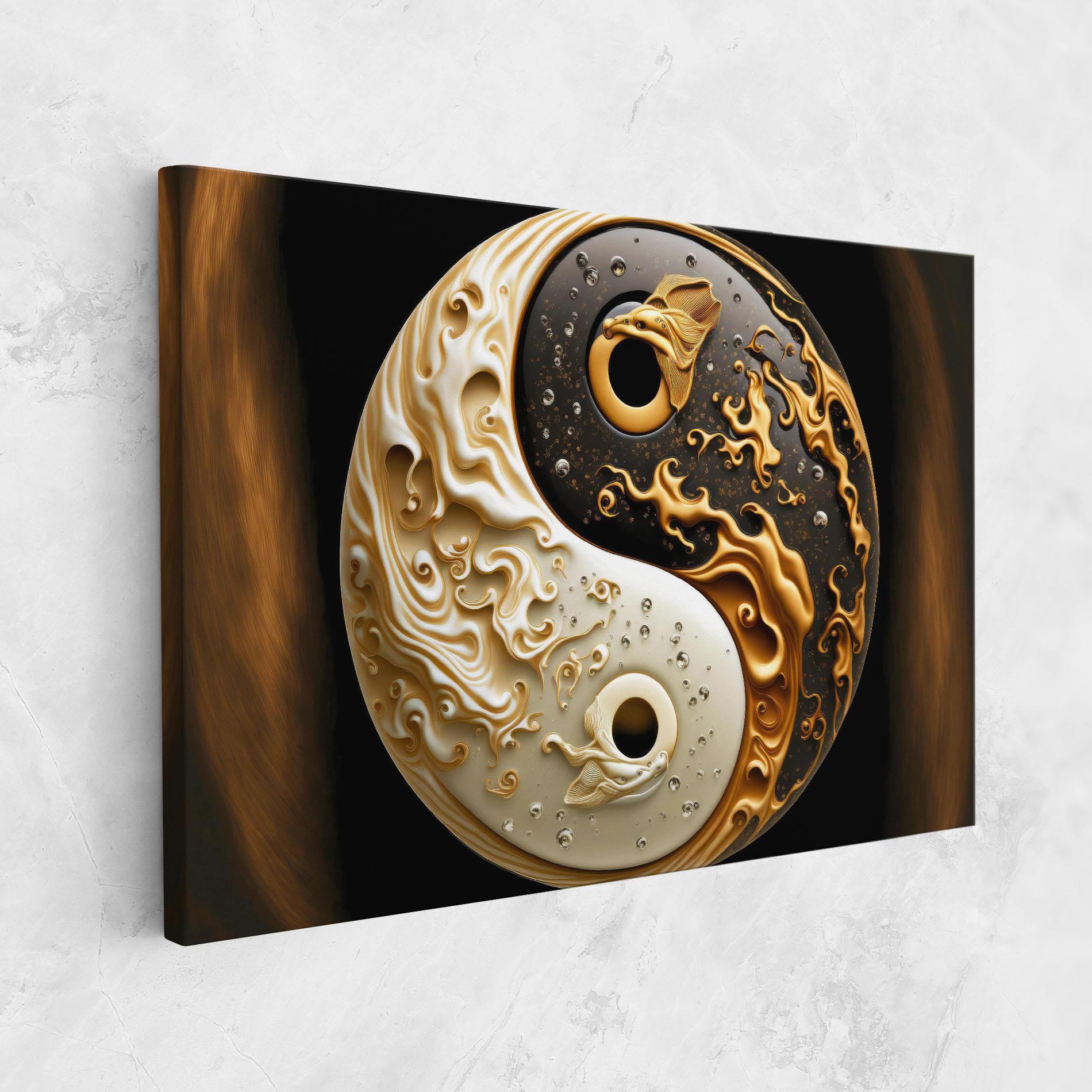Tablou Canvas Caramel Yinyang mockup 1