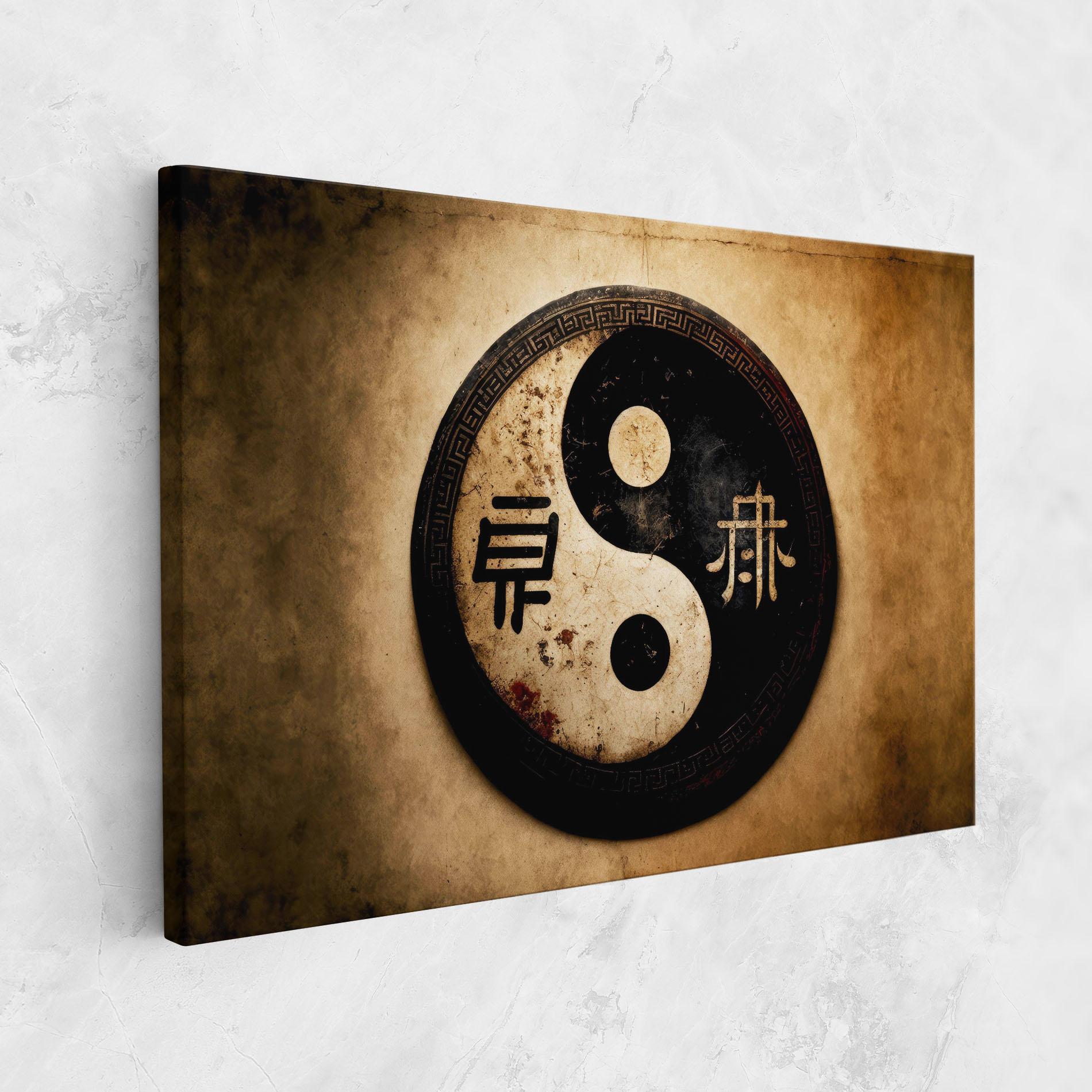 Tablou Canvas Chinese Yinyang mockup 1