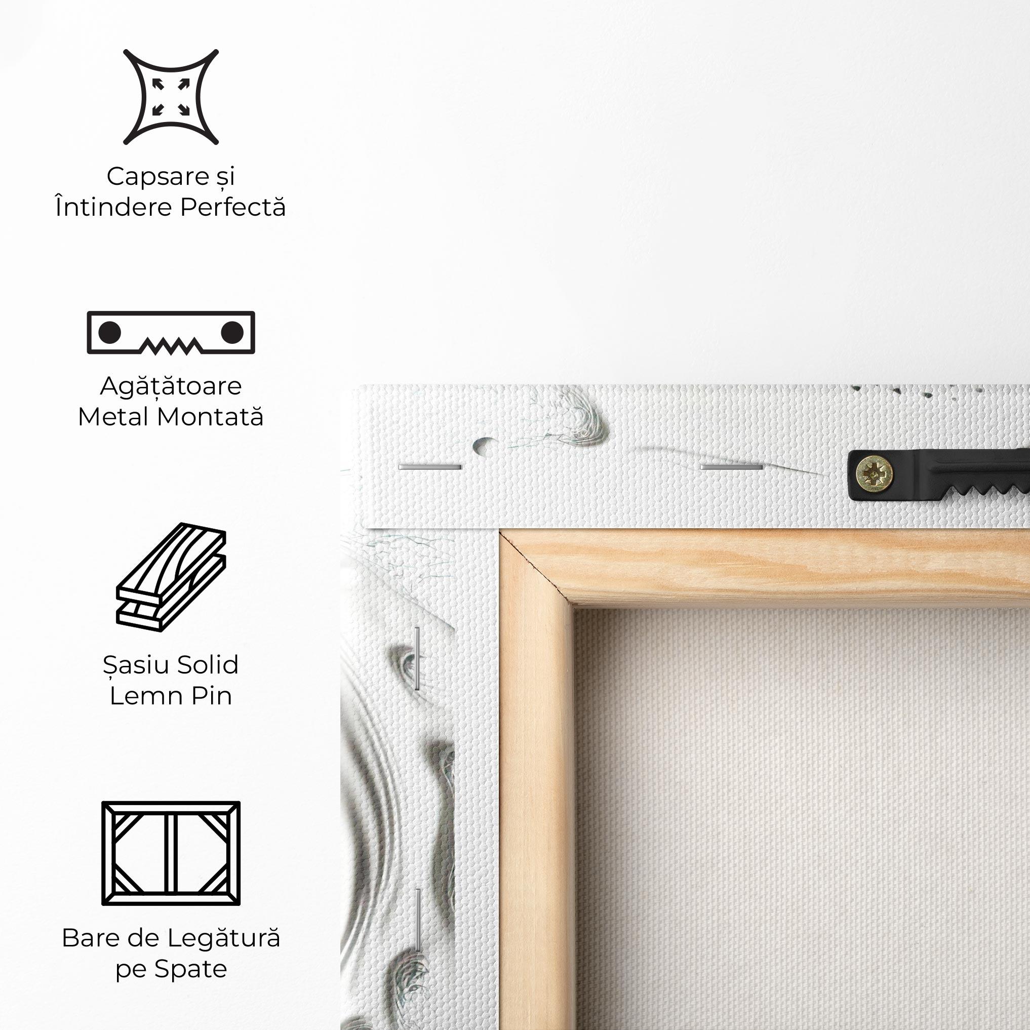 Tablou Canvas Black Liquid Yinyang mockup 5