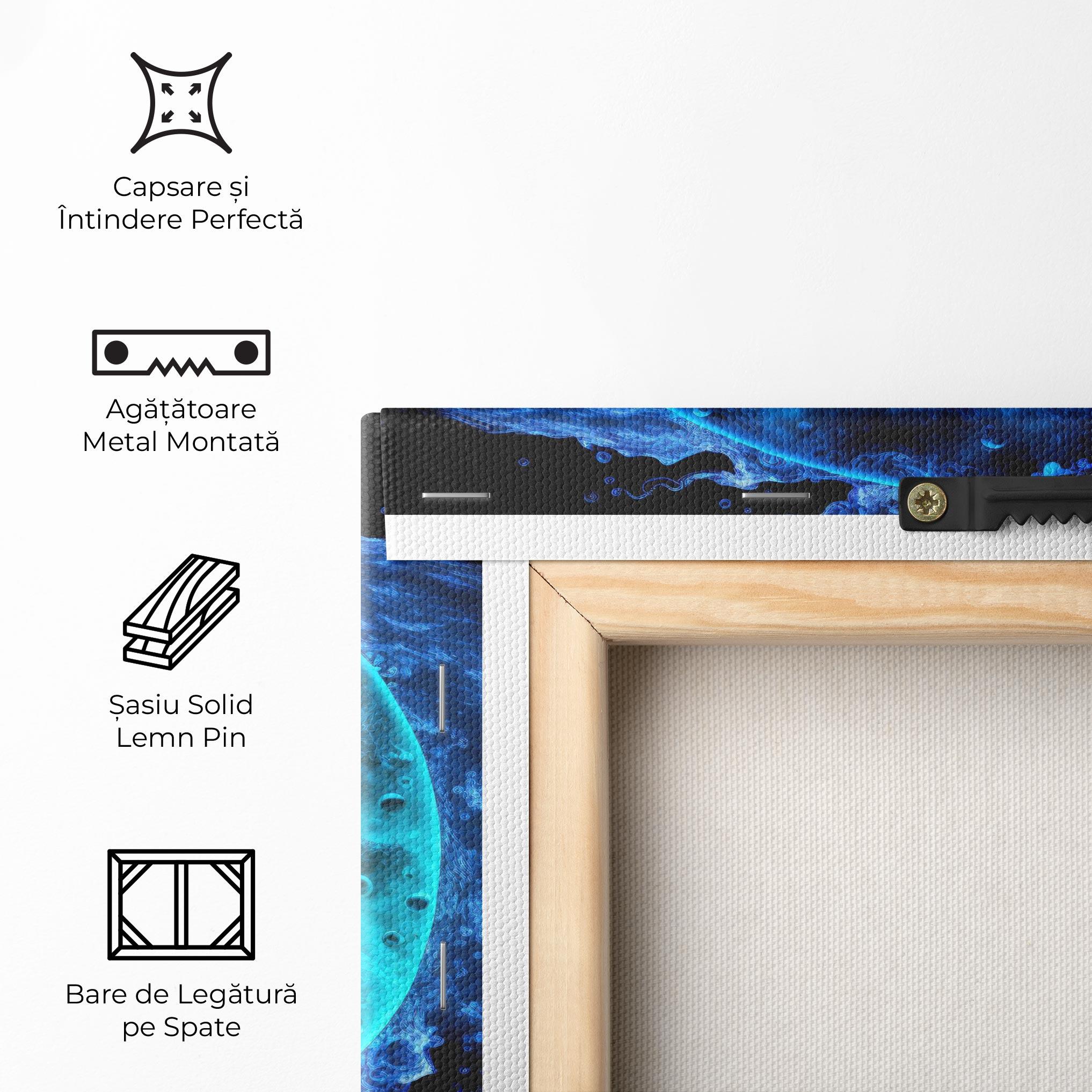 Tablou Canvas Blue Water Yinyang mockup 5
