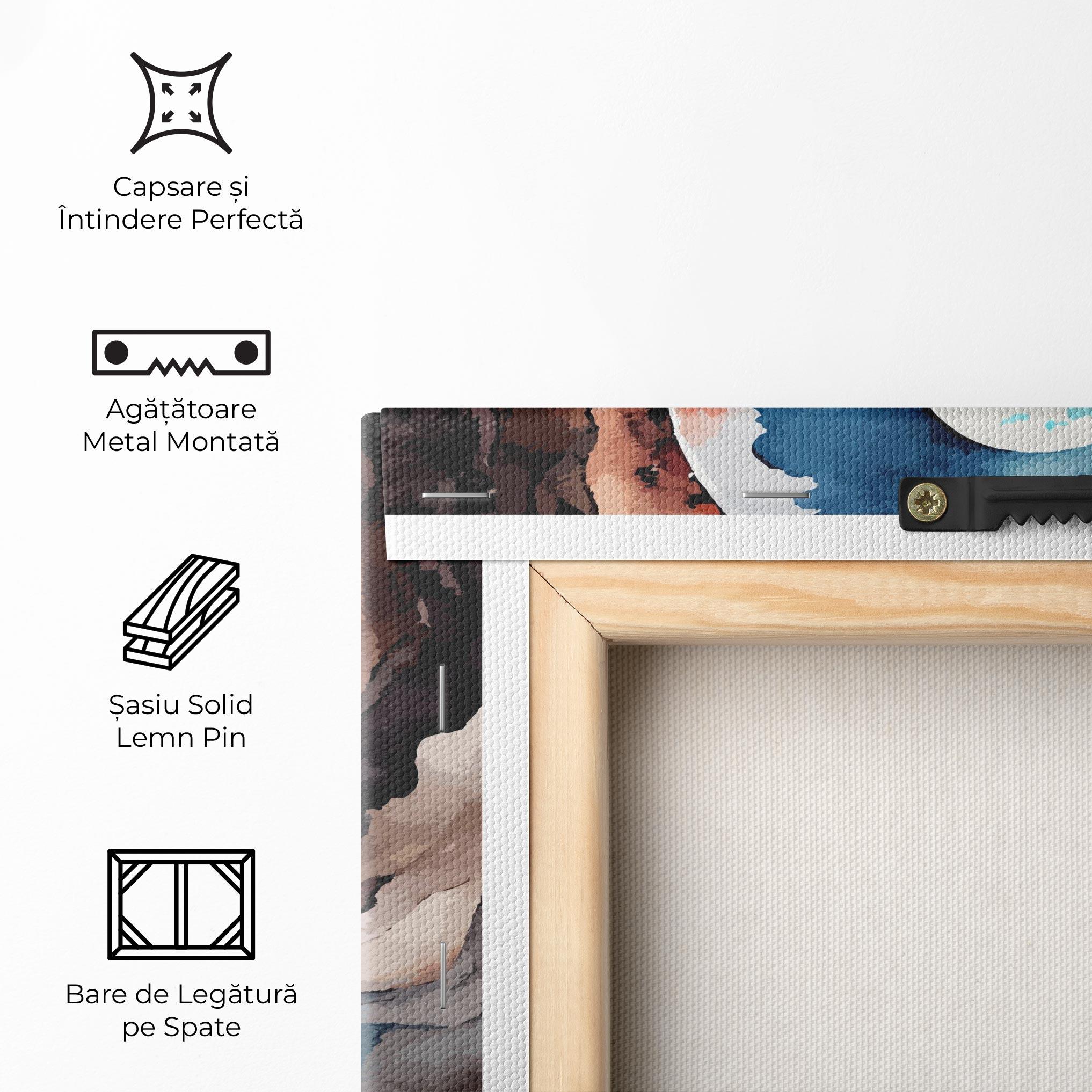 Tablou Canvas Earth Yinyang Art mockup 5