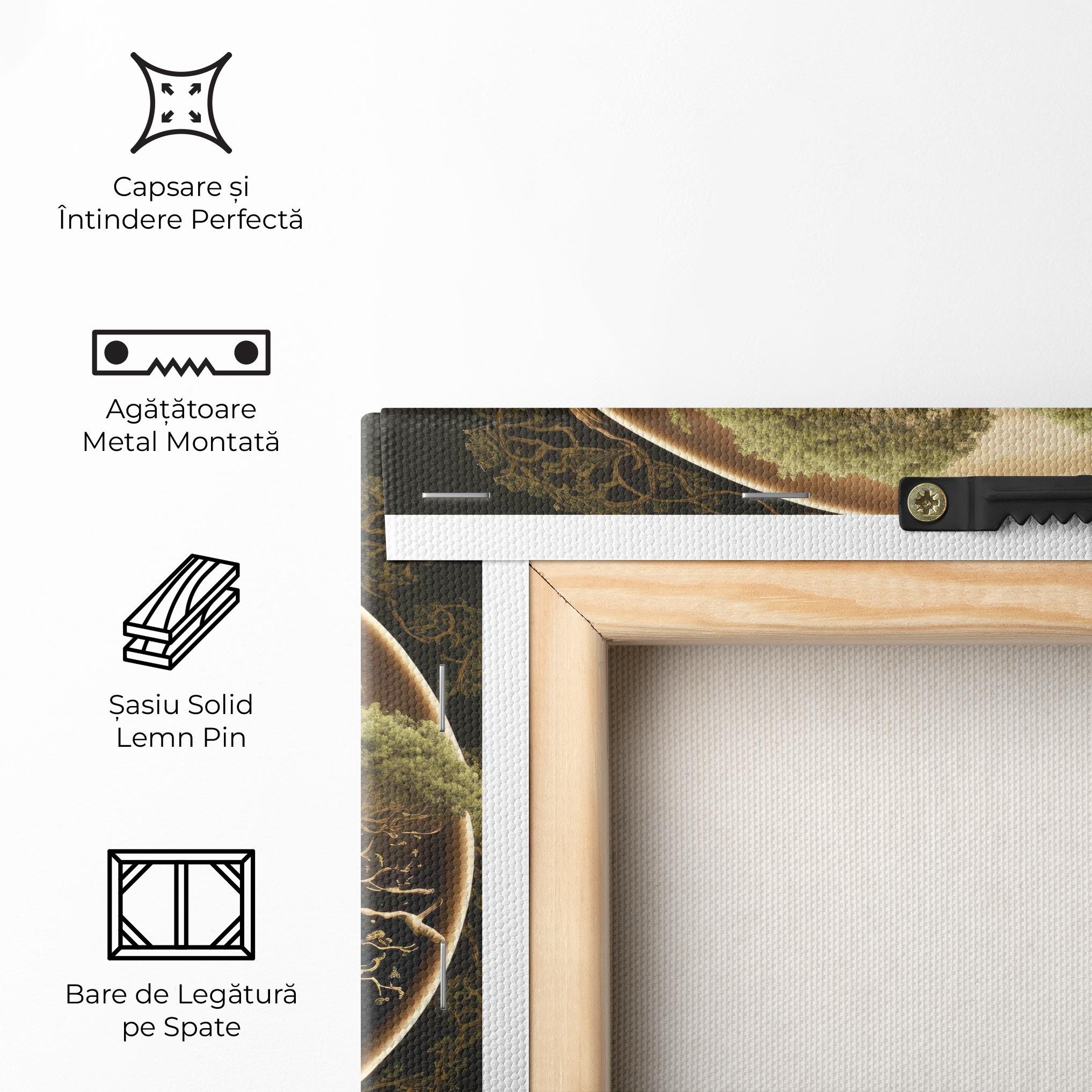 Tablou Canvas Green Tree Yinyang mockup 5