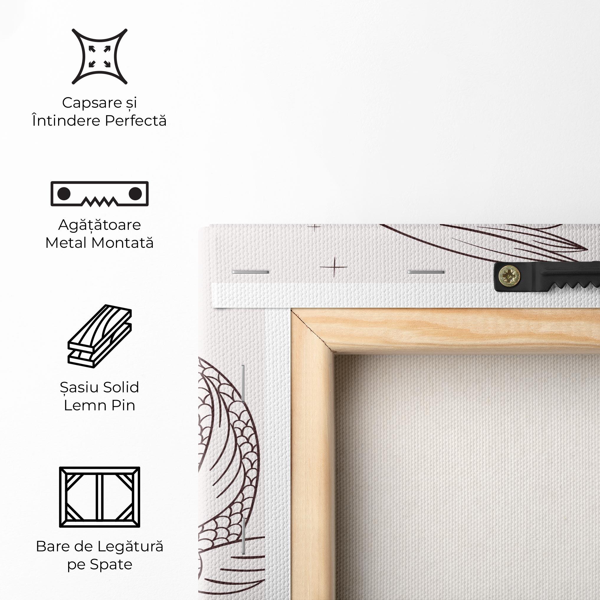 Tablou Canvas Koi Yinyang Art mockup 5