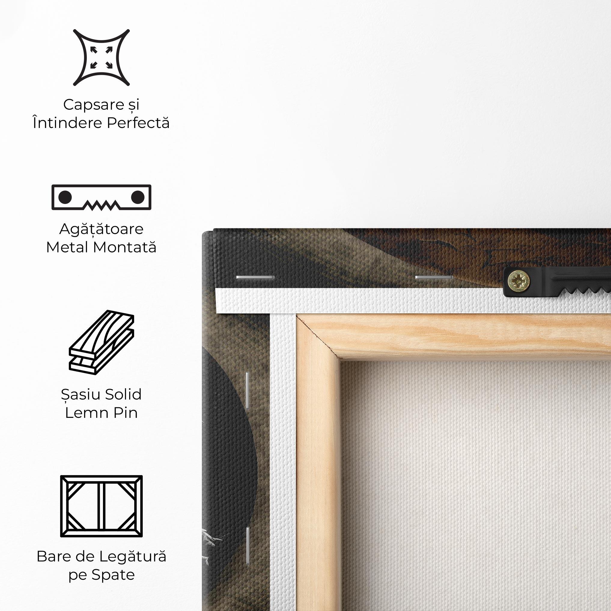 Tablou Canvas Vintage Yinyang mockup 5