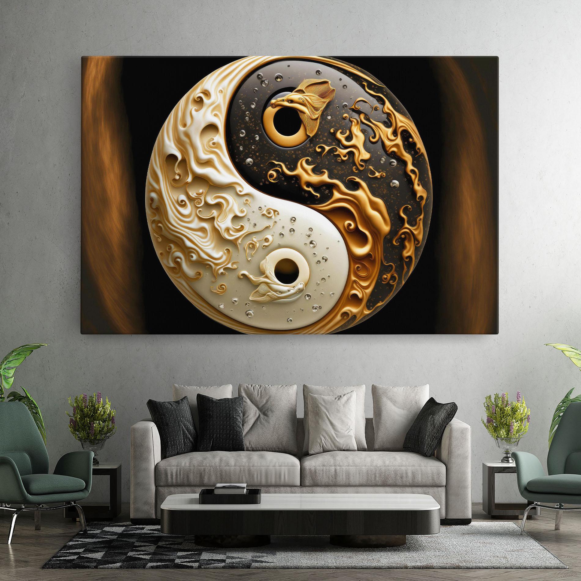 Tablou Canvas Caramel Yinyang mockup 7