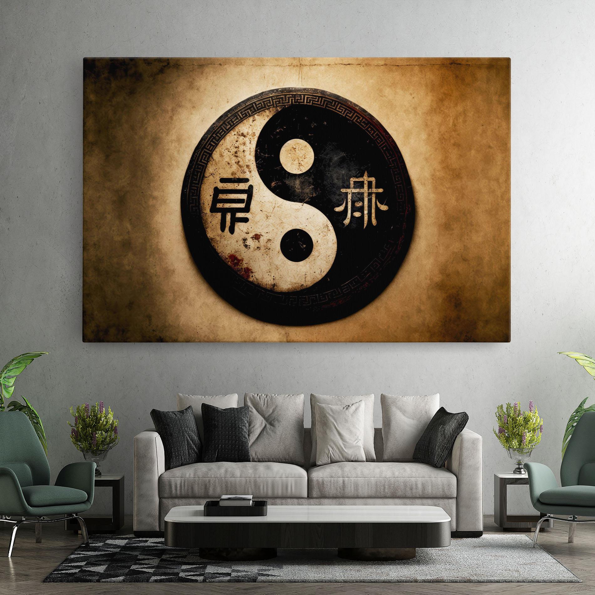 Tablou Canvas Chinese Yinyang mockup 7