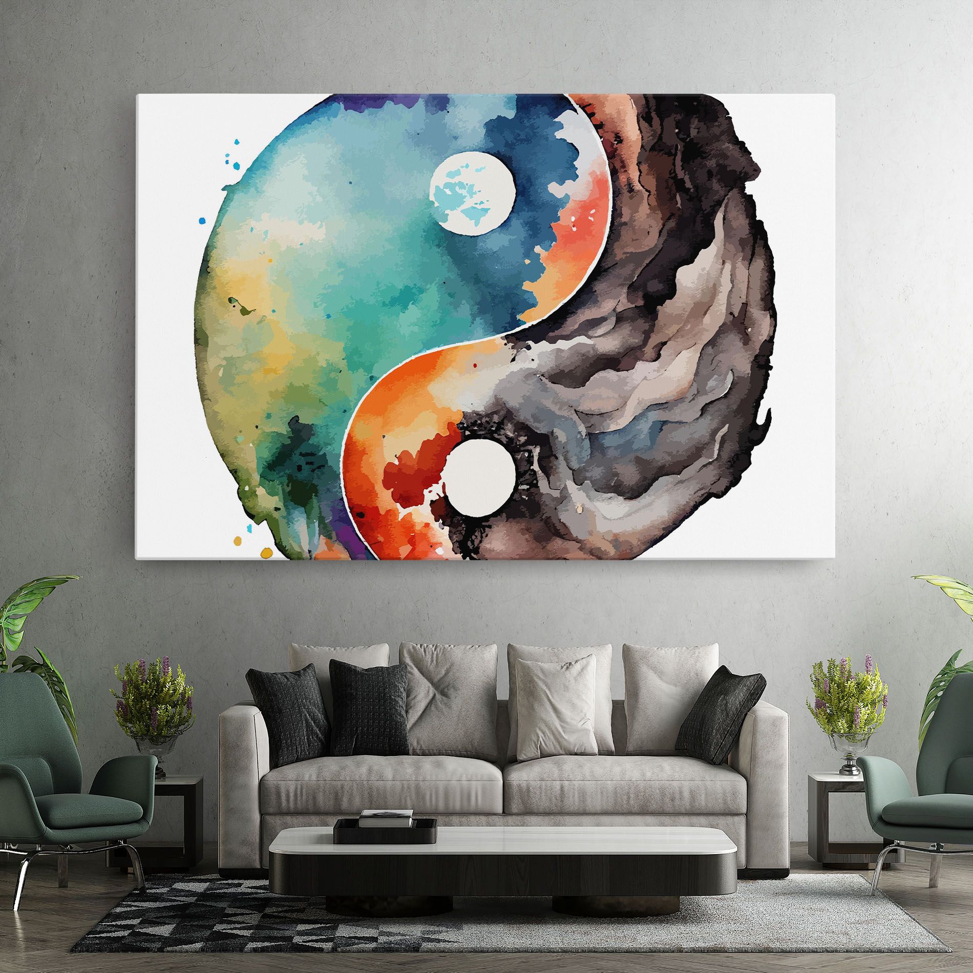 Earth Yinyang Art mockup 7
