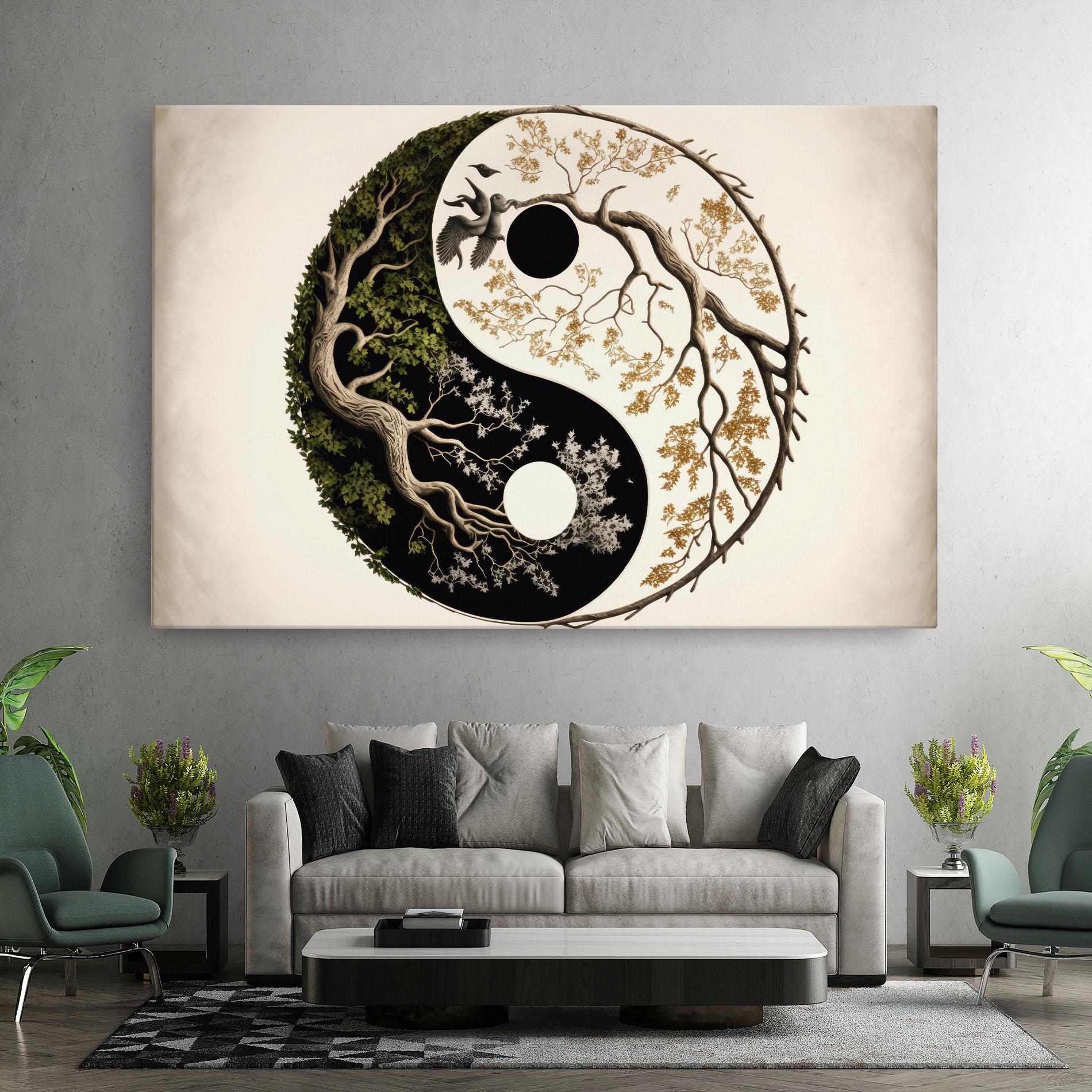 Tablou Canvas Tree Yinyang mockup 7