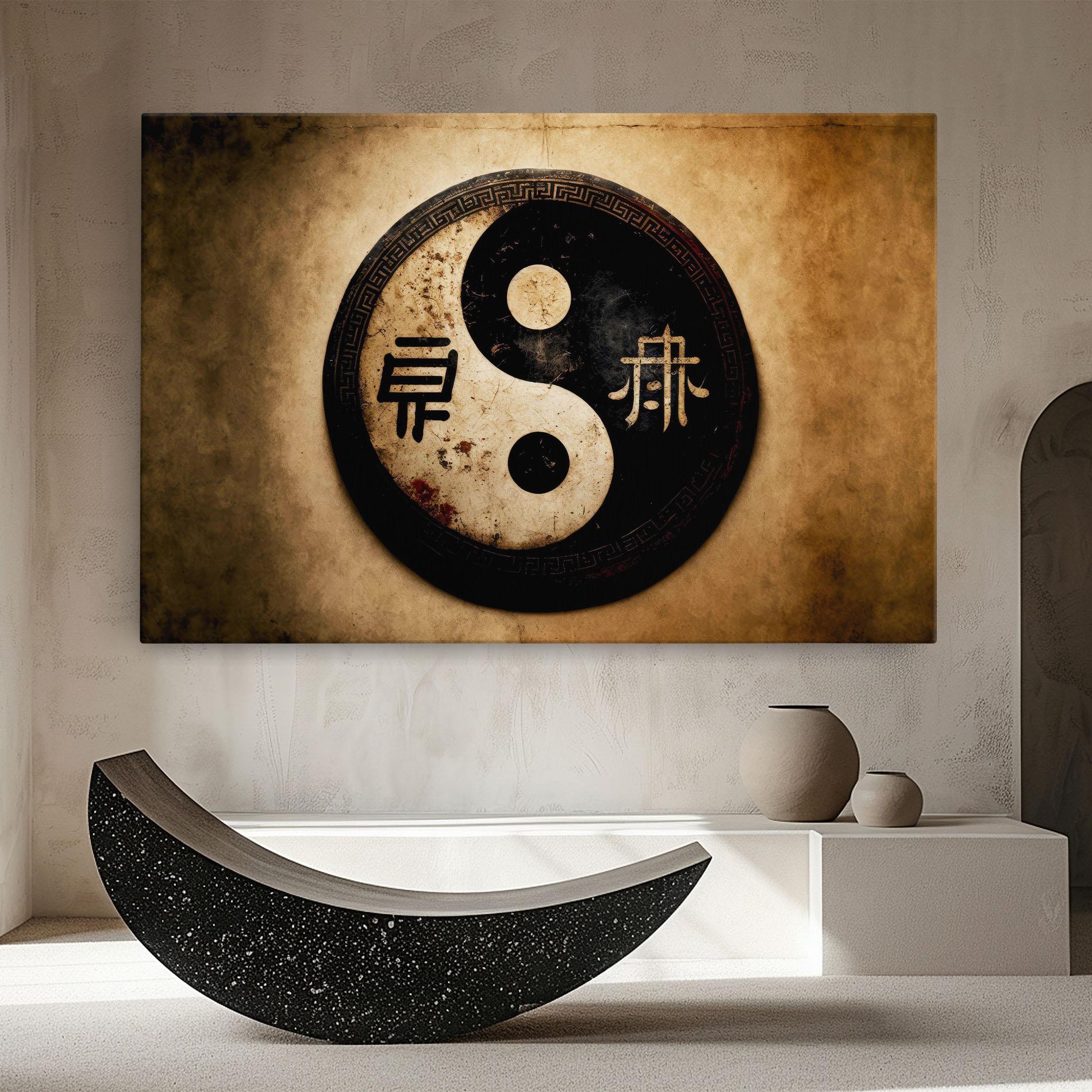 Tablou Canvas Chinese Yinyang mockup 8