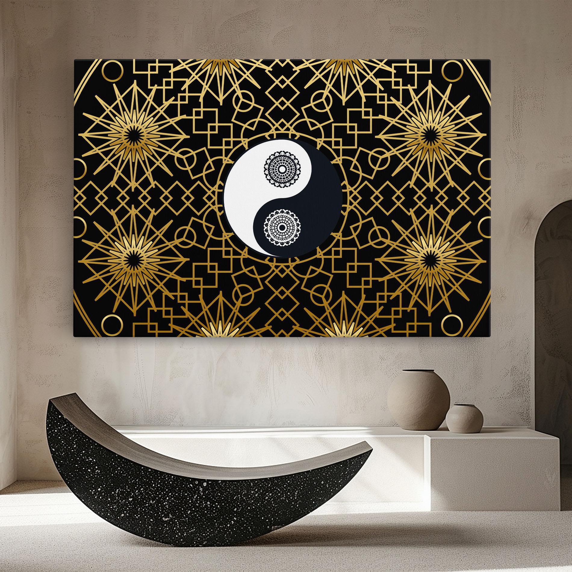 Tablou Canvas Meditation Yin Yang mockup 8