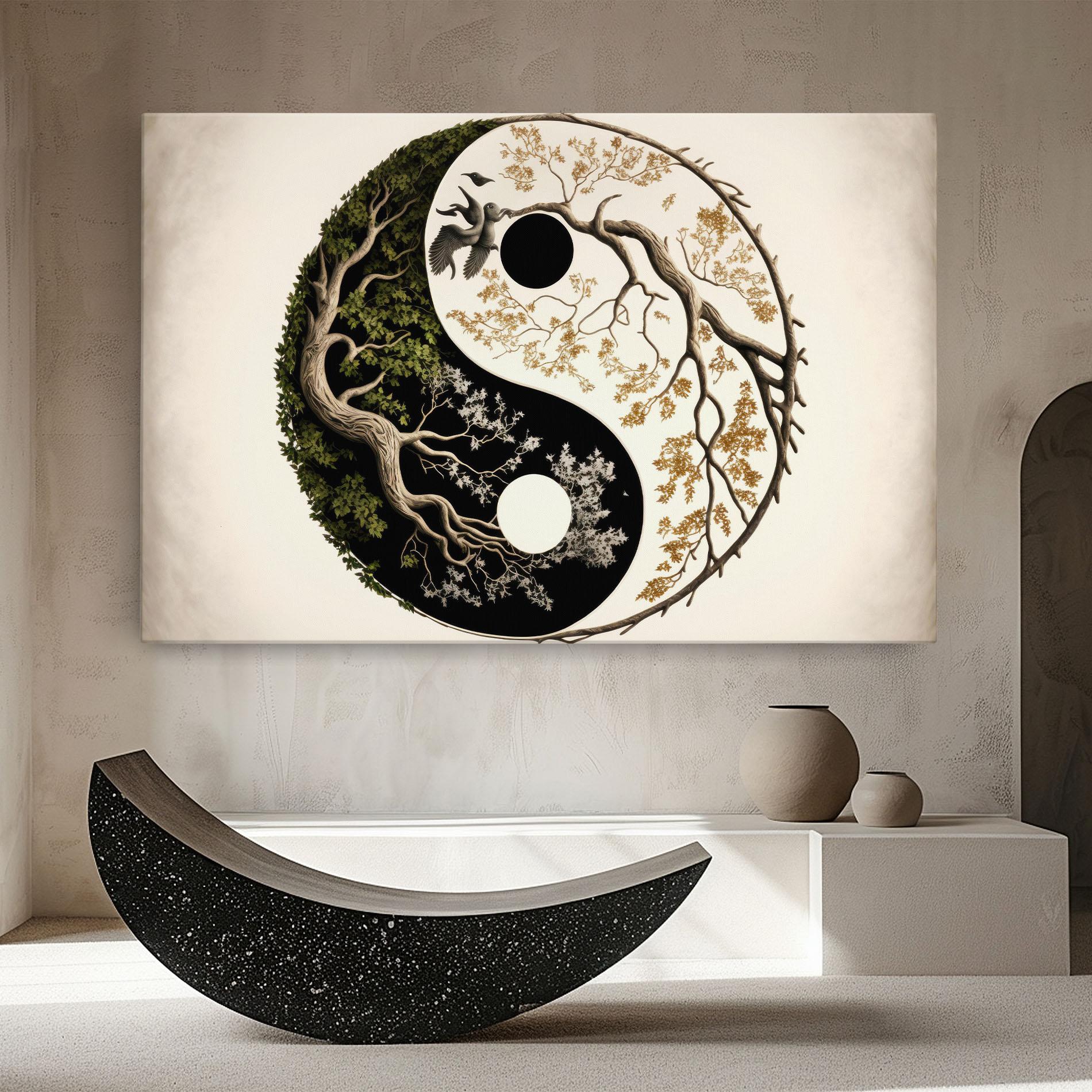 Tablou Canvas Tree Yinyang mockup 8