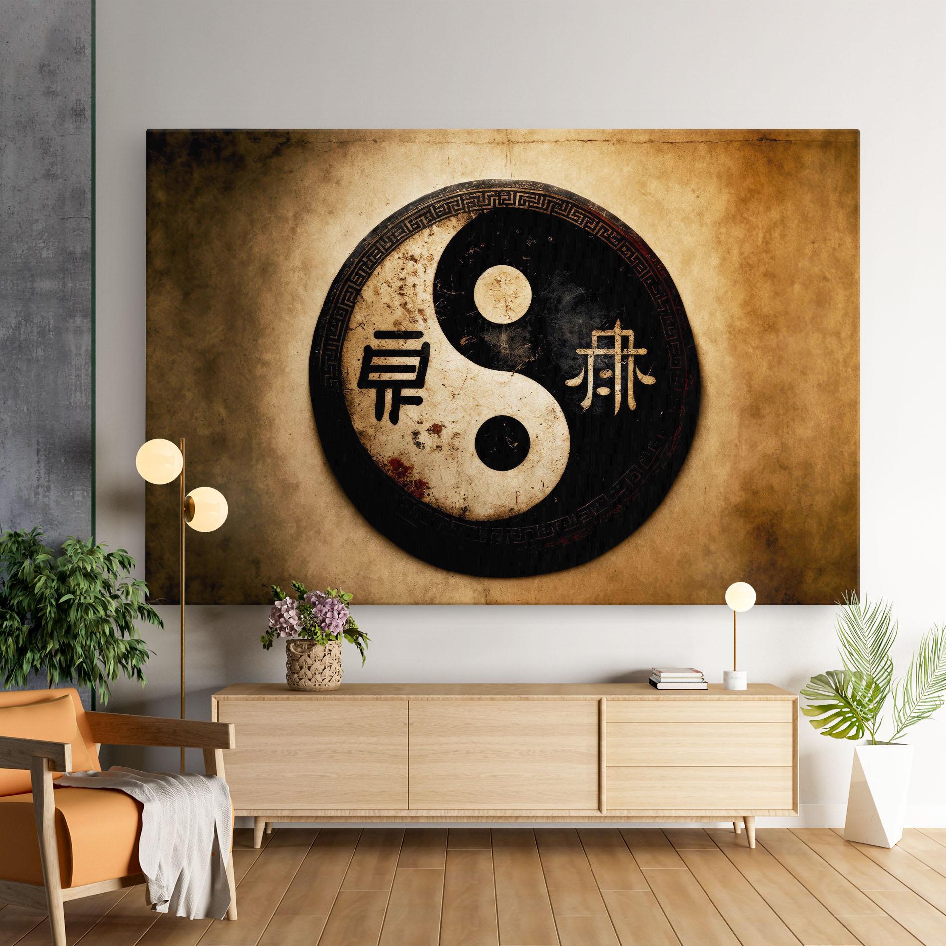 Tablou Canvas Chinese Yinyang mockup 9