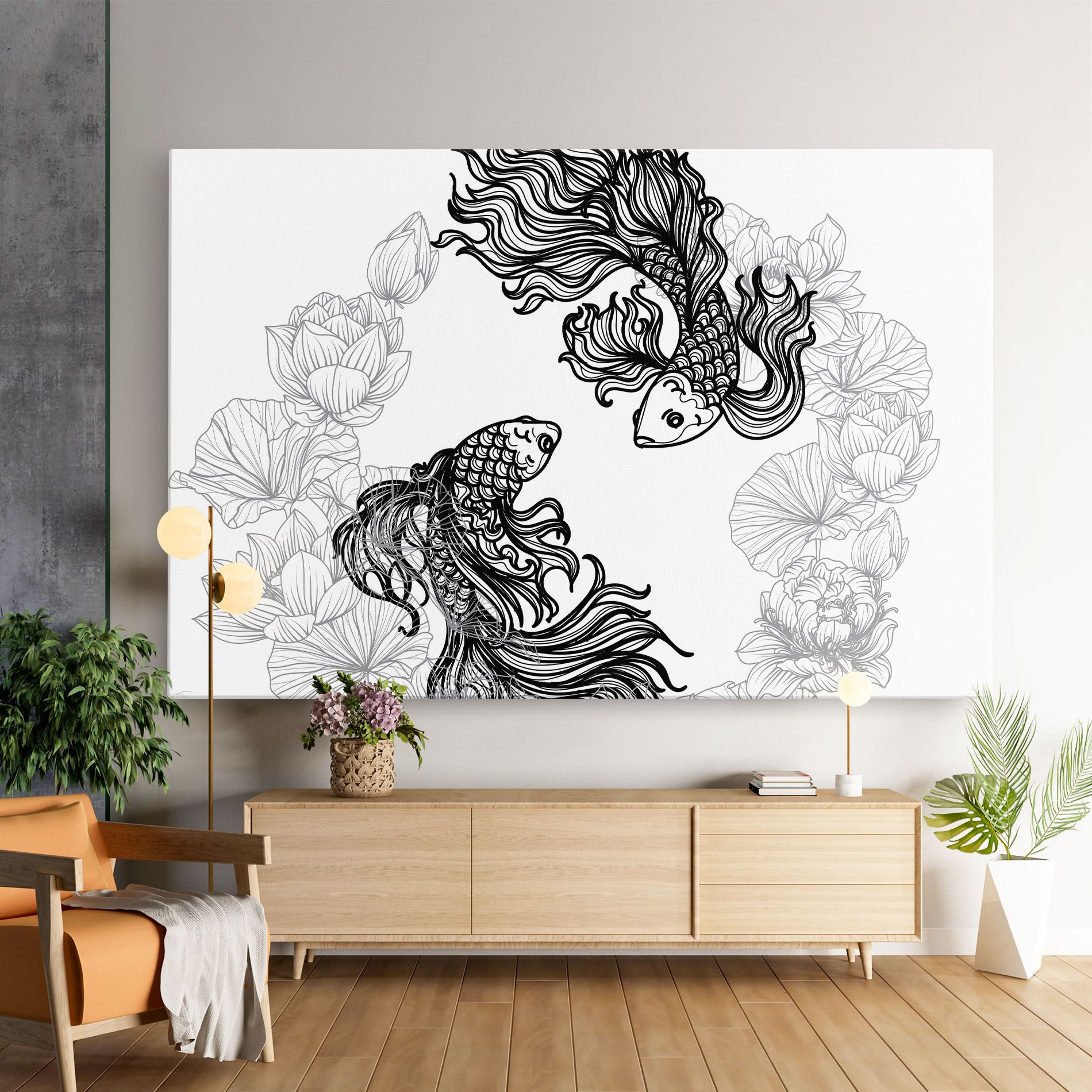Fish Yinyang mockup 9