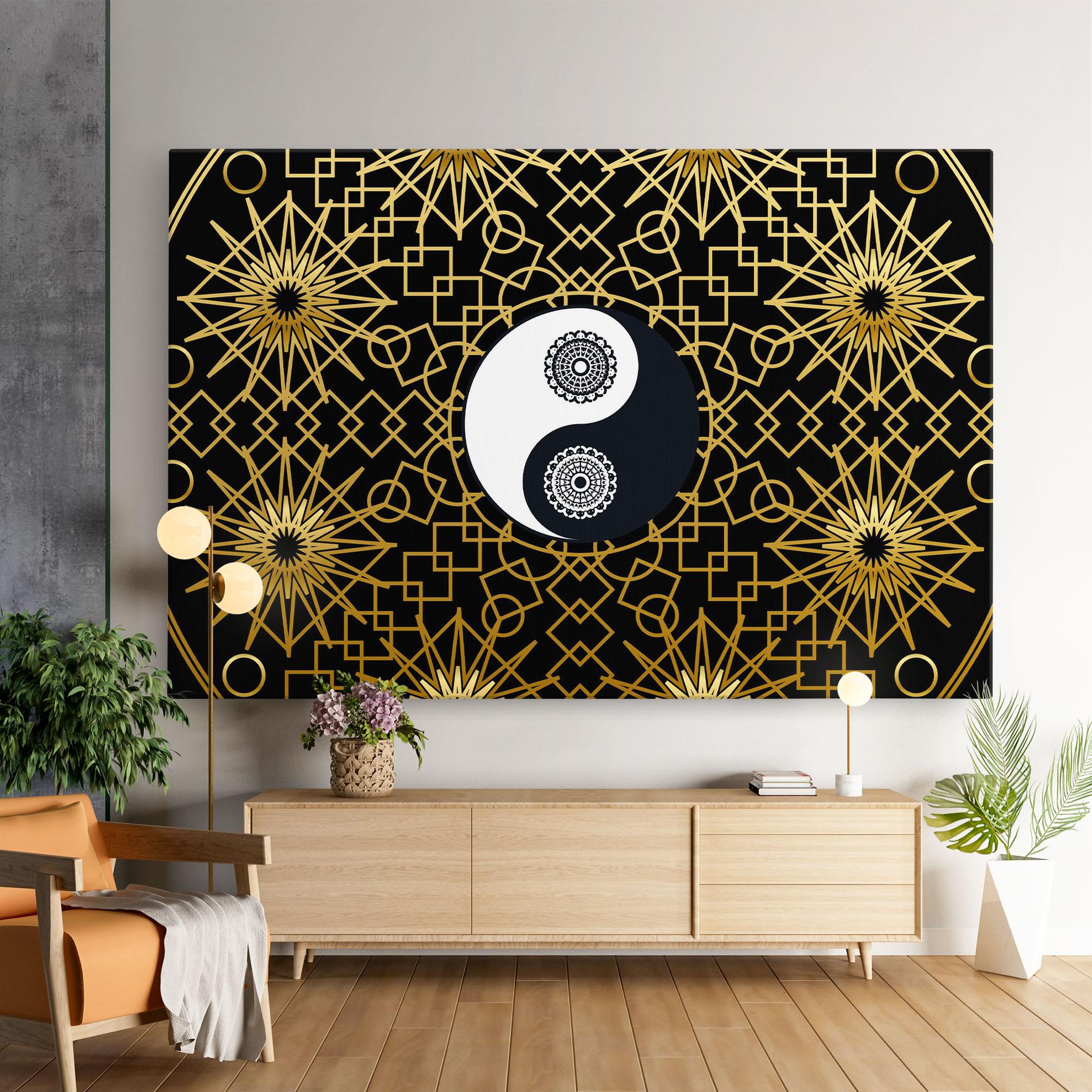 Tablou Canvas Meditation Yin Yang mockup 9