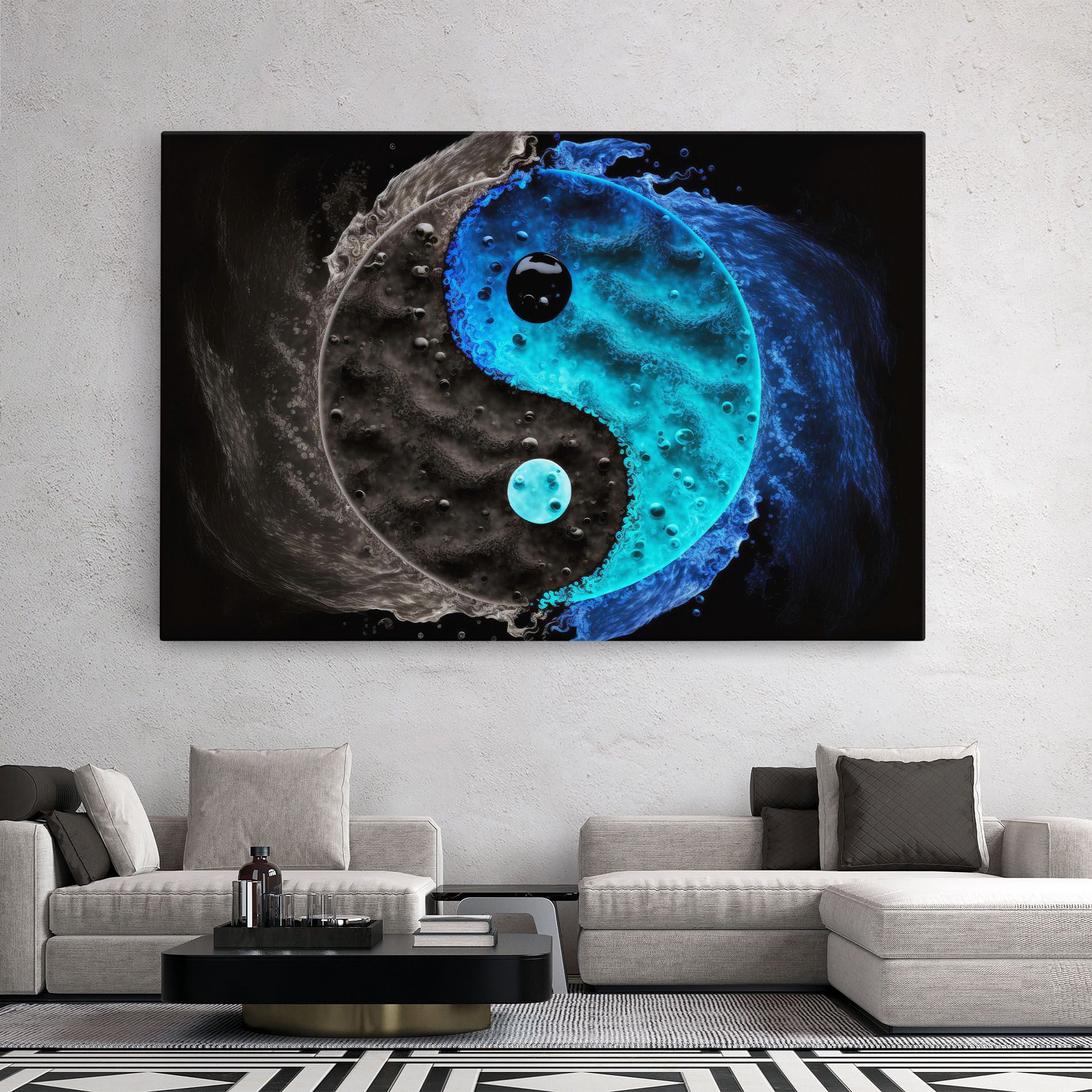 Blue Water Yinyang mockup 2