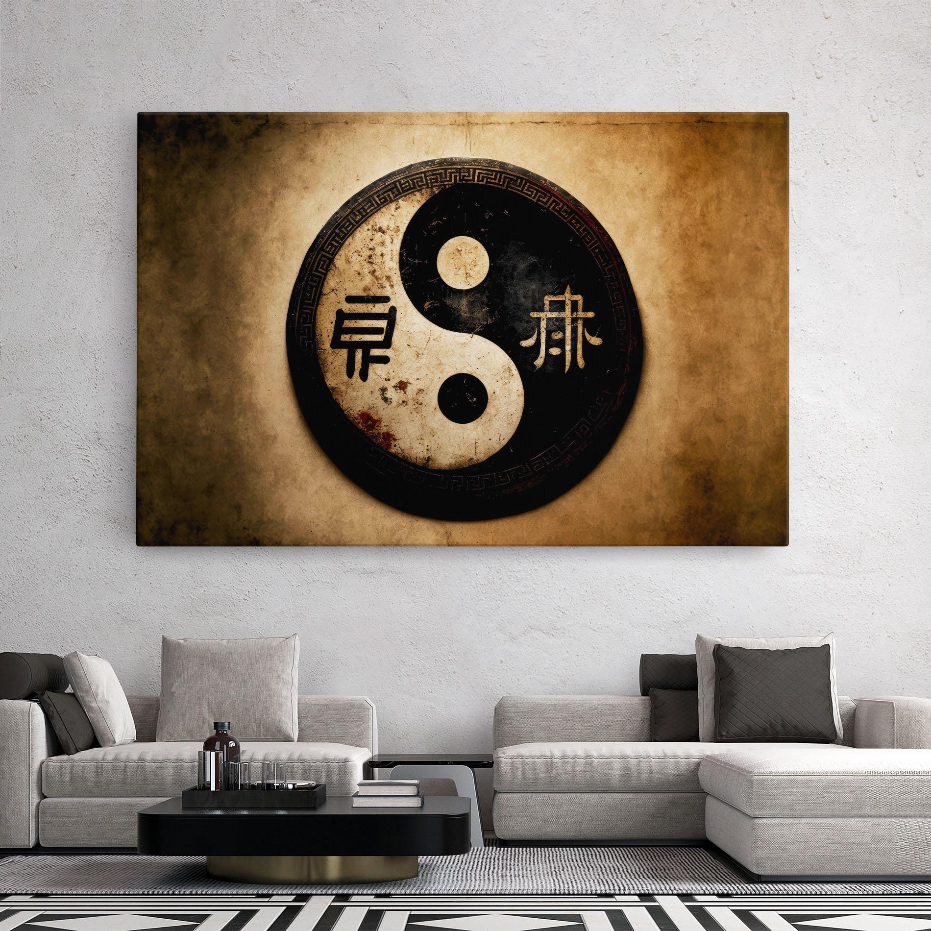 Tablou Canvas Chinese Yinyang mockup 2
