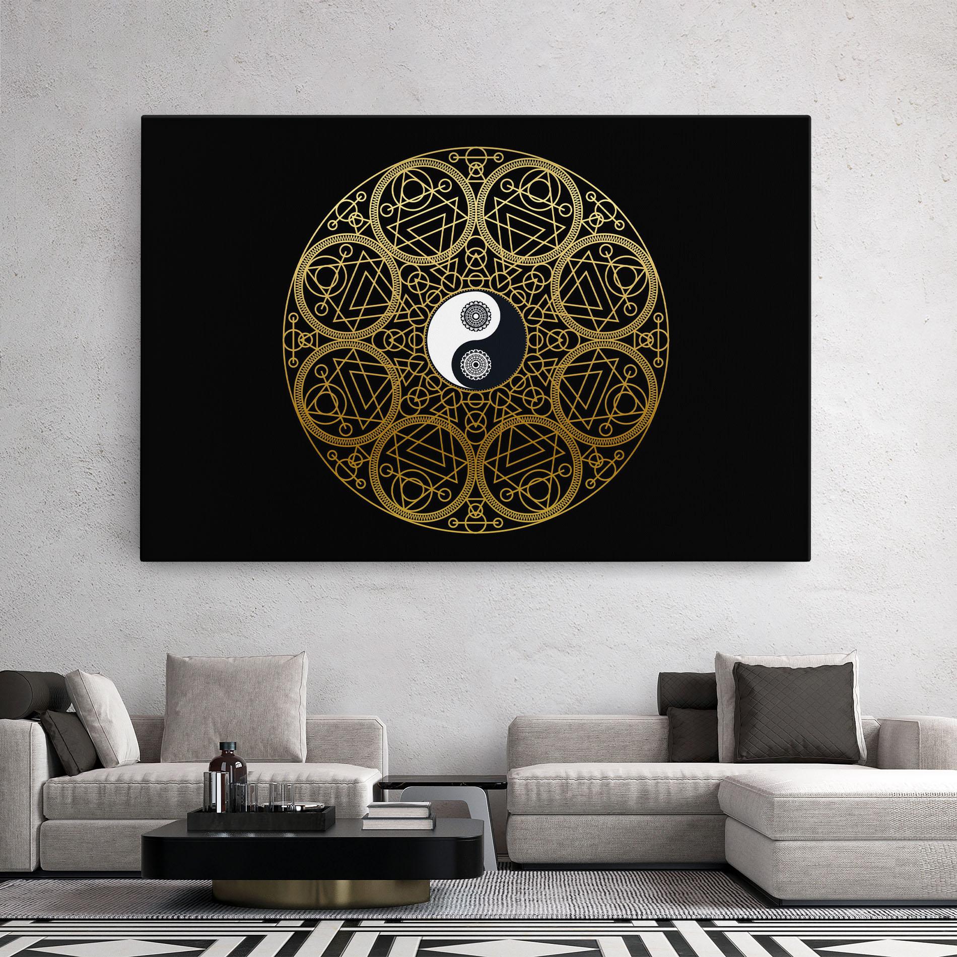 Tablou Canvas Meditation Mandala mockup 2