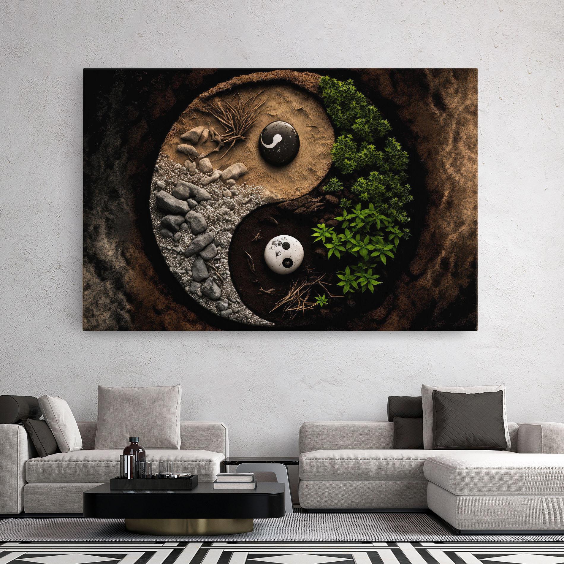 Tablou Canvas Nature Yinyang mockup 2