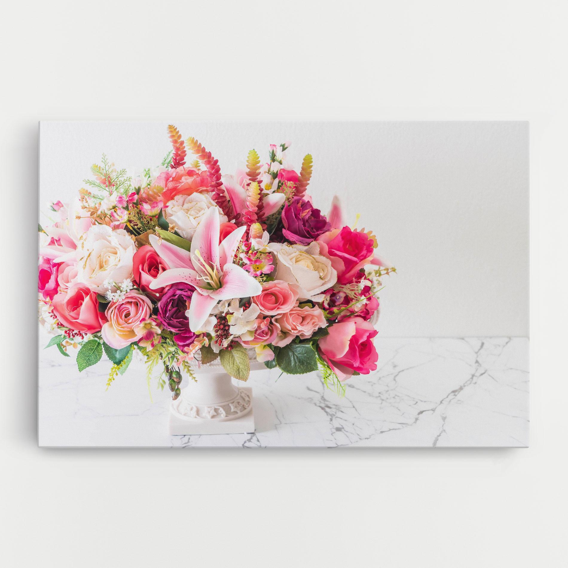 Tablou Canvas Bouquet Flowers Vase mockup 0