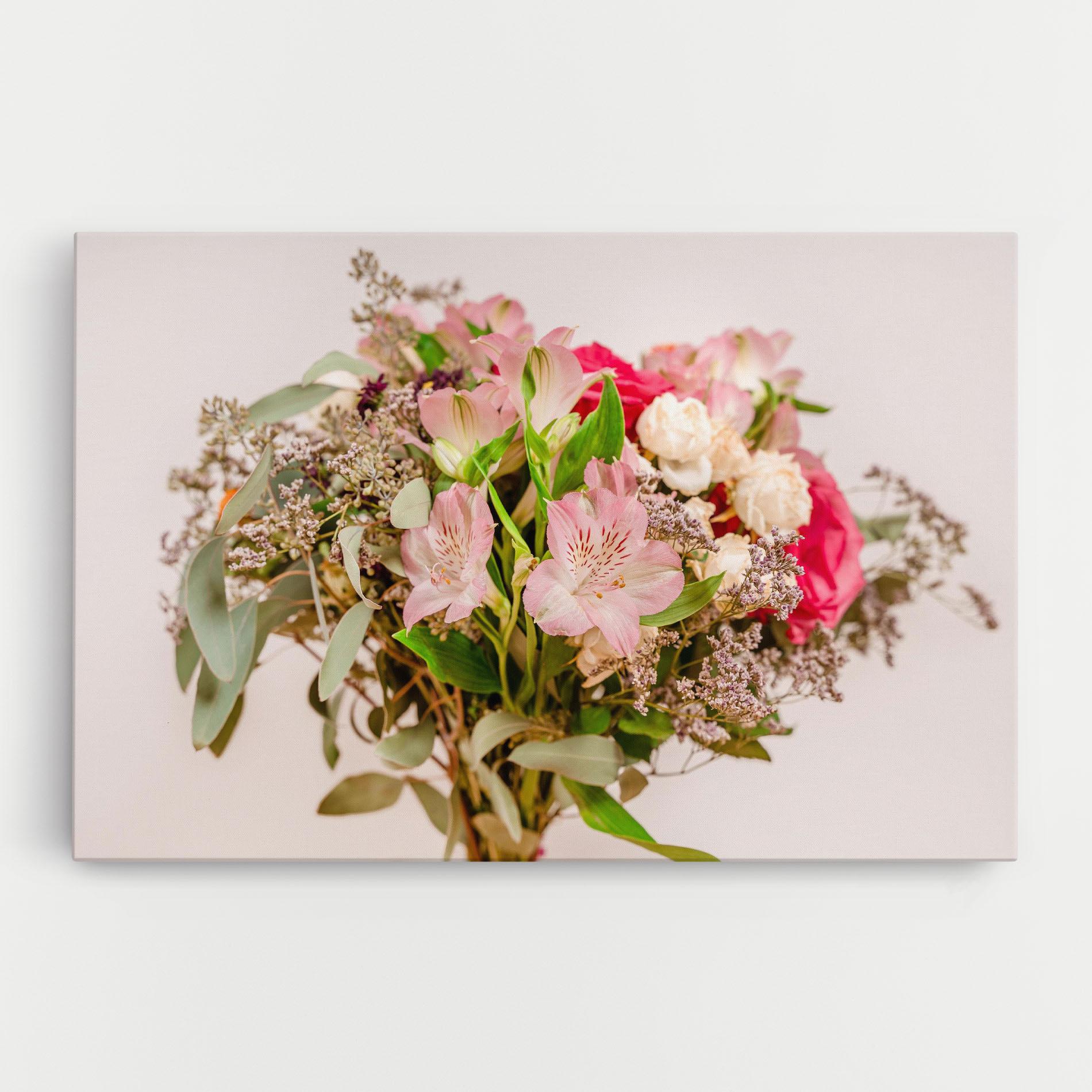 Tablou Canvas Girly Pink Bouquet mockup 0