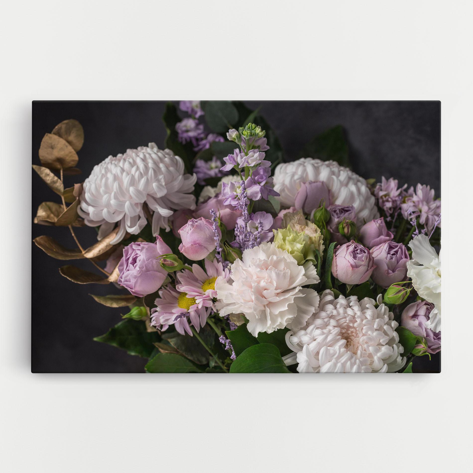 Tablou Canvas Pastel Purple Bouquet mockup 0