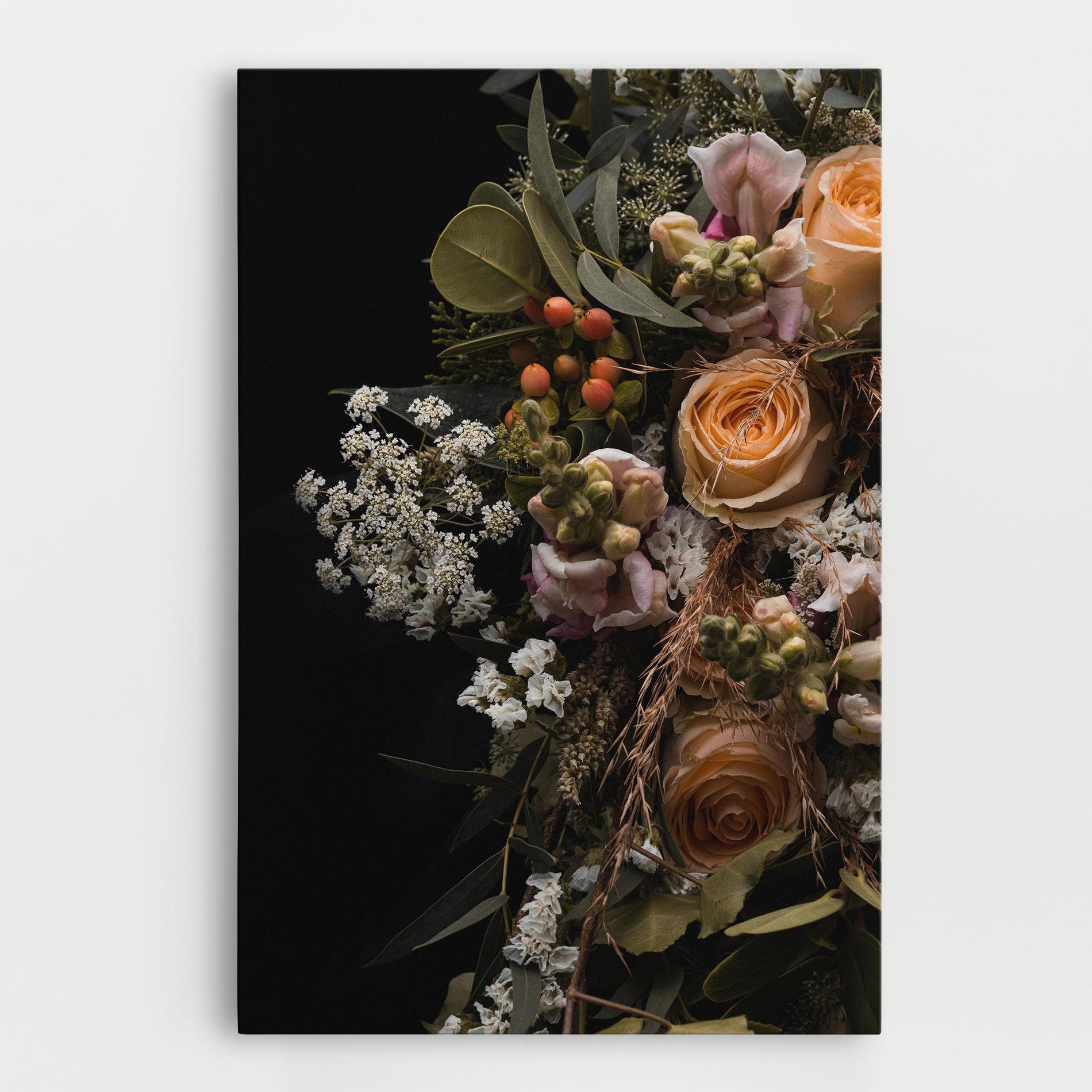 Tablou Canvas Dark Flower Bouquet mockup 0
