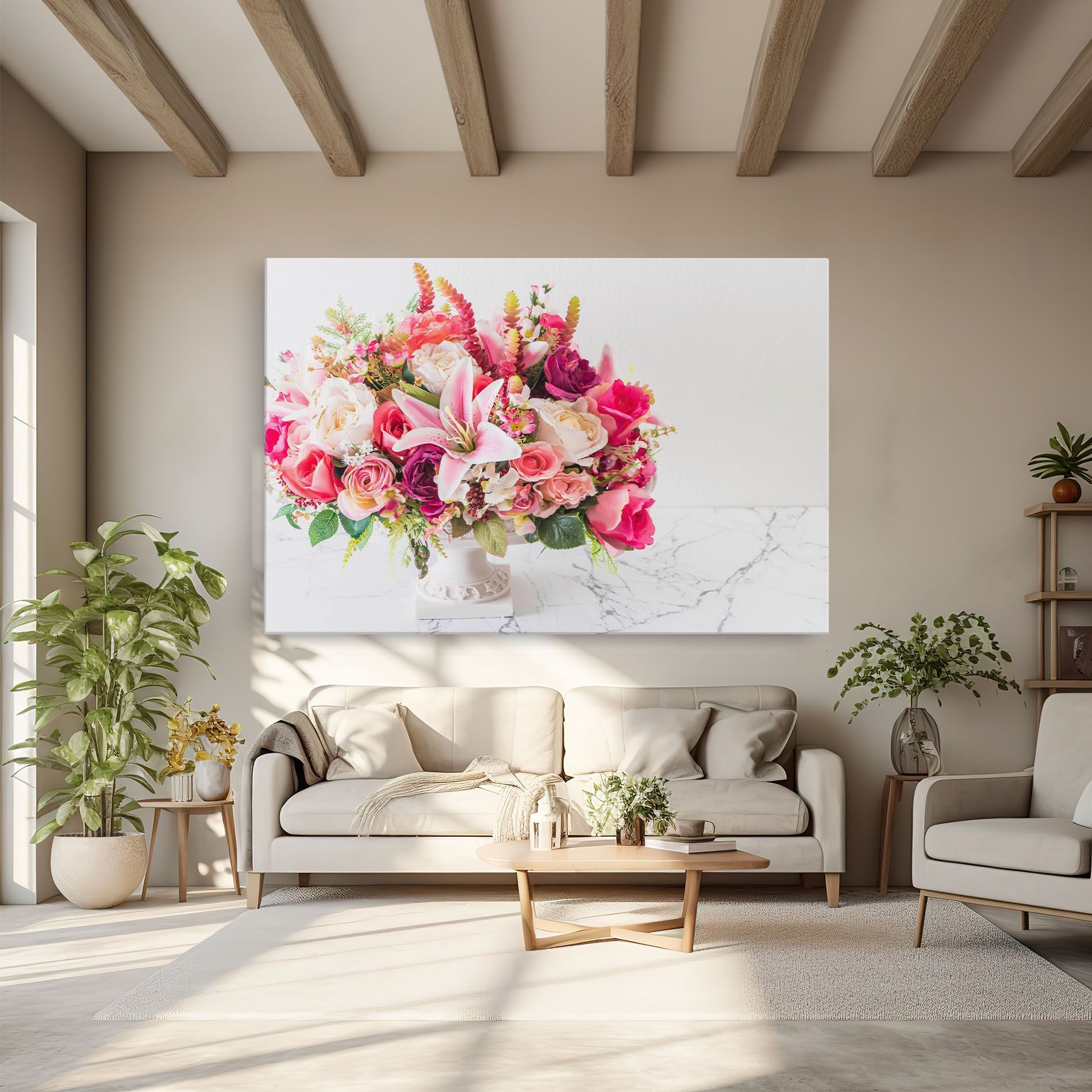 Bouquet Flowers Vase mockup 6