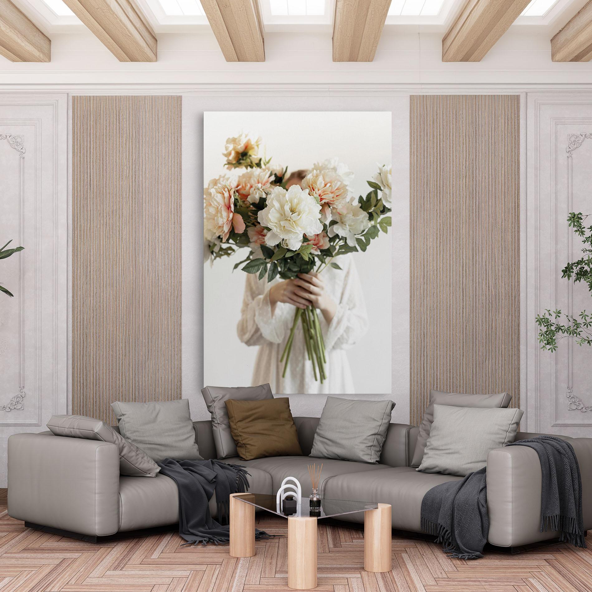 Tablou Canvas Bouquet Holding mockup 6