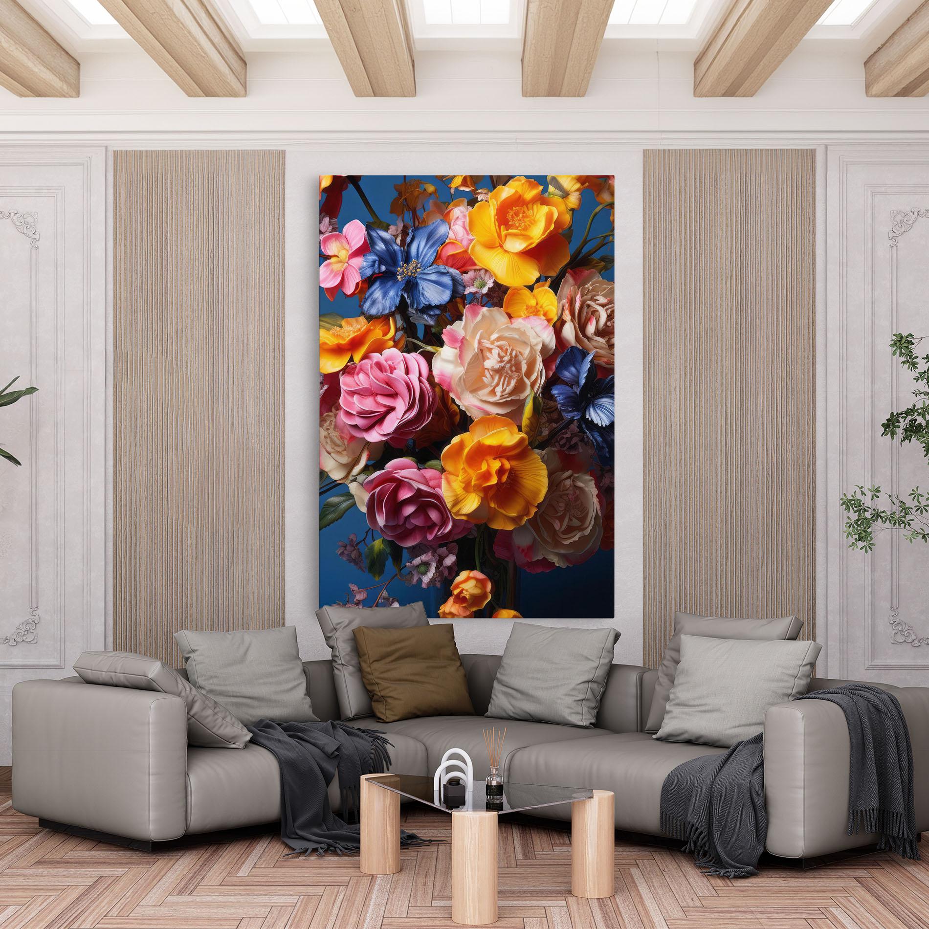Tablou Canvas Colorful Flower Bouquet mockup 6
