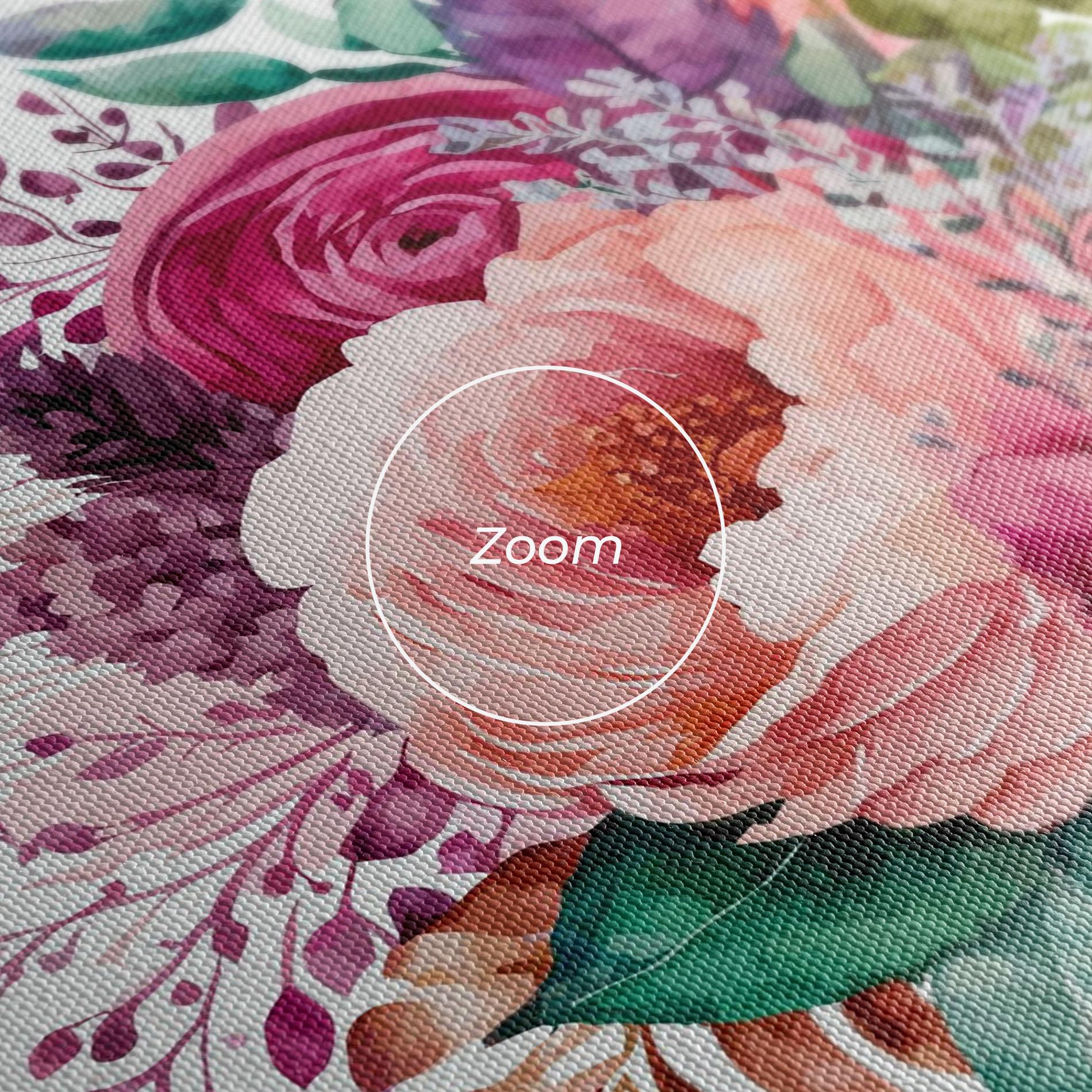 Tablou Canvas Bouquet Of Pink Roses mockup 3