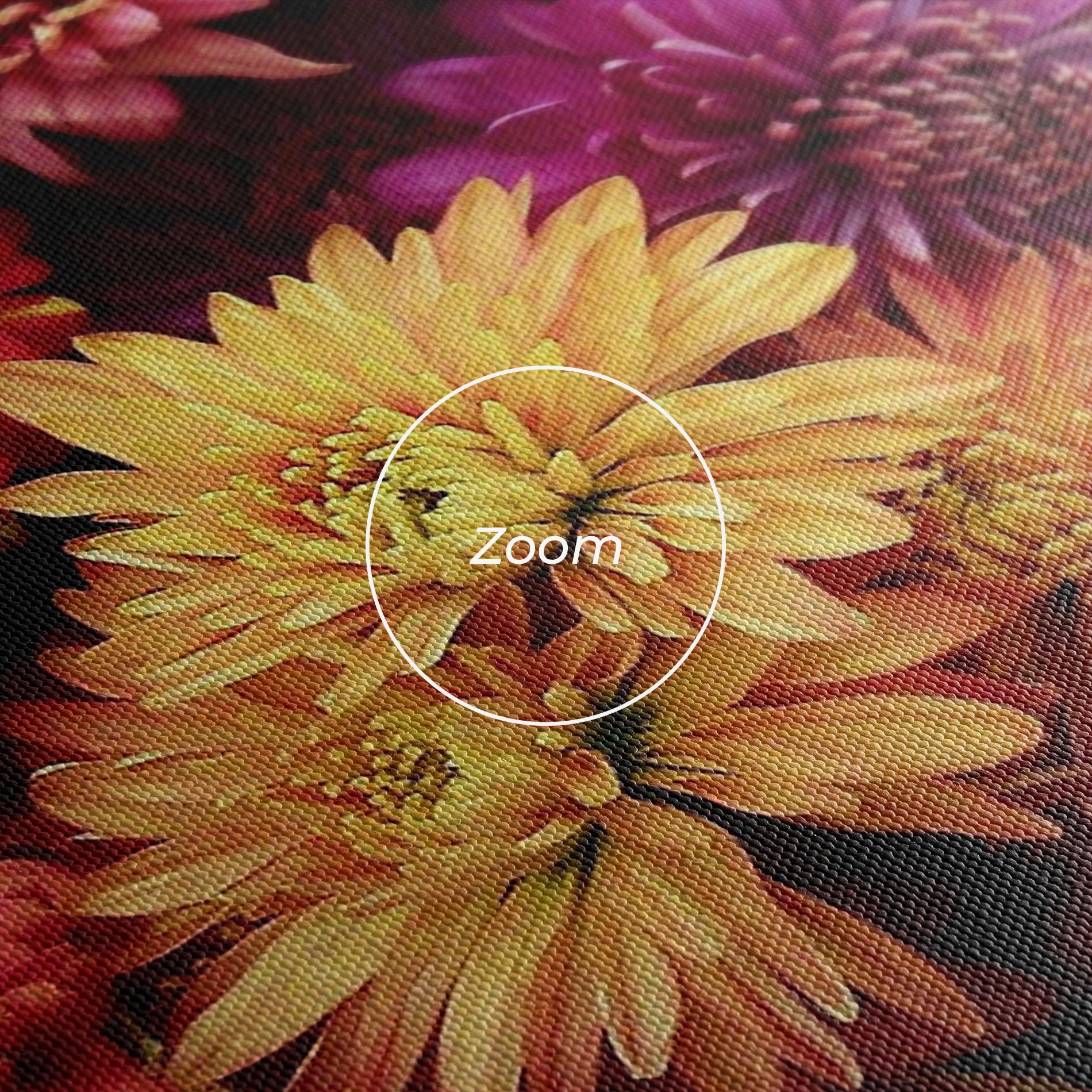 Tablou Canvas Flower Wall mockup 3