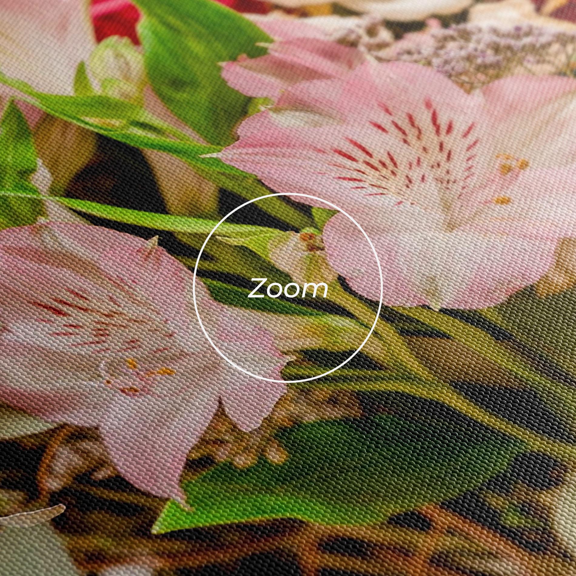 Tablou Canvas Girly Pink Bouquet mockup 3