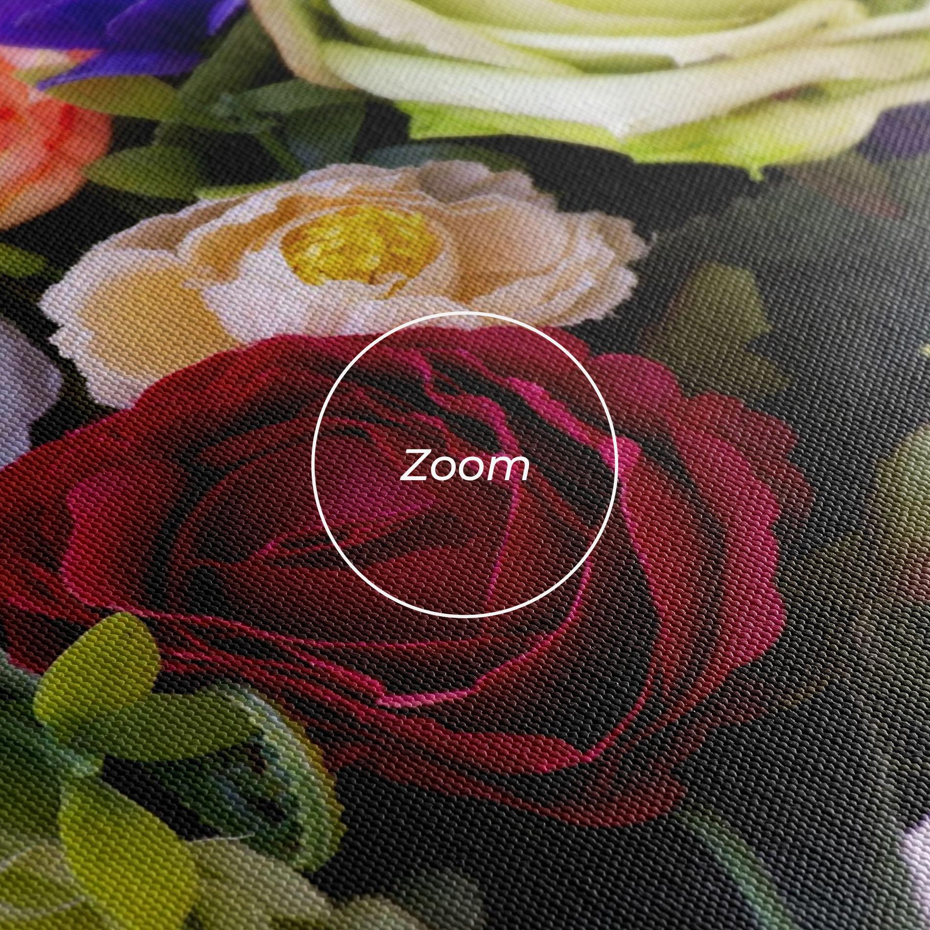 Tablou Canvas Mixed Roses Bouquet mockup 3