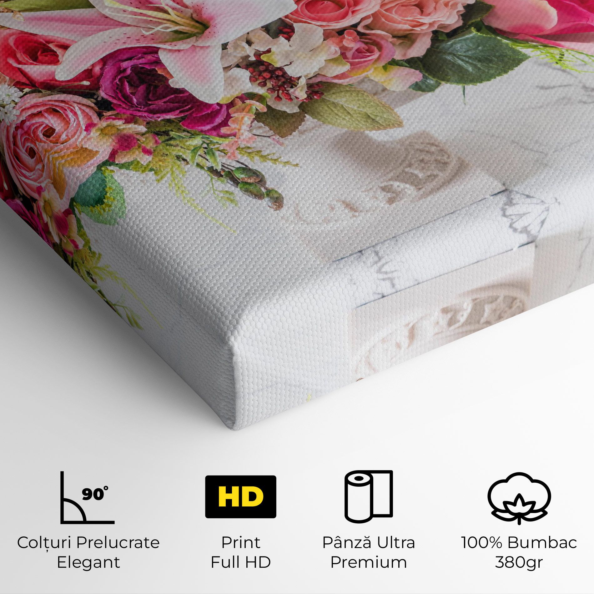 Bouquet Flowers Vase mockup 4