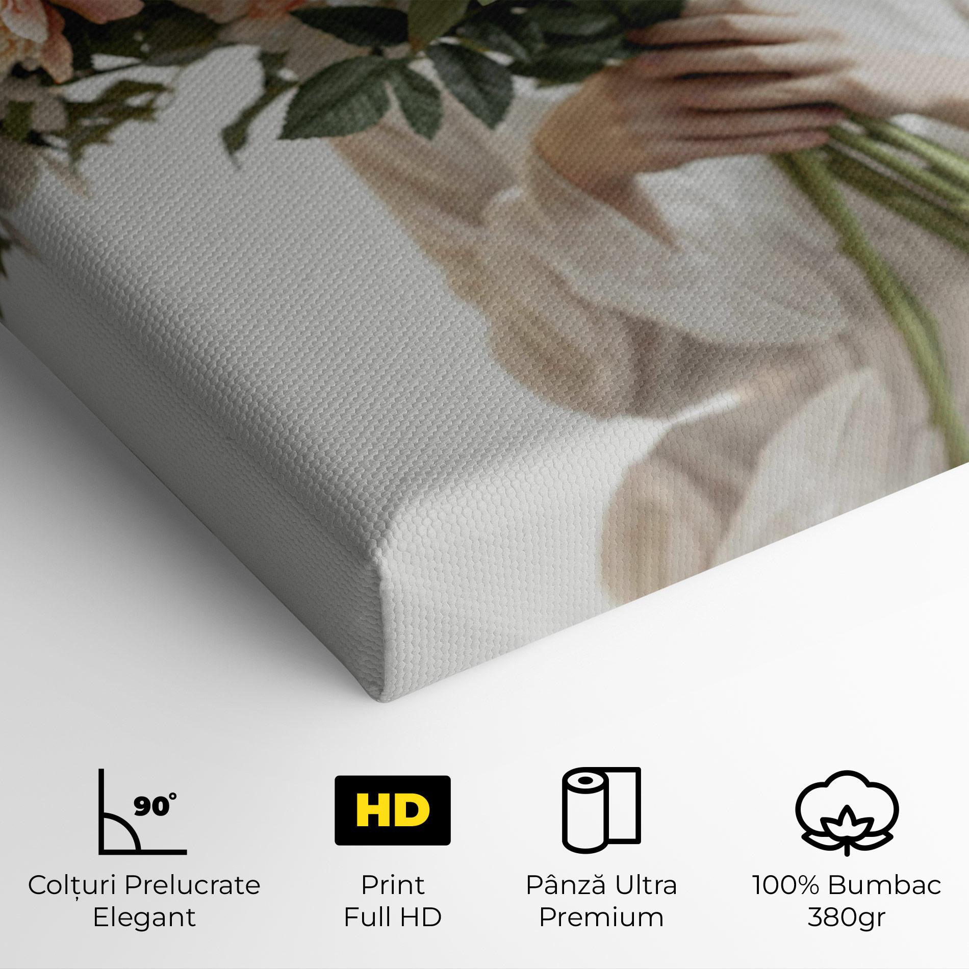 Tablou Canvas Bouquet Holding mockup 4