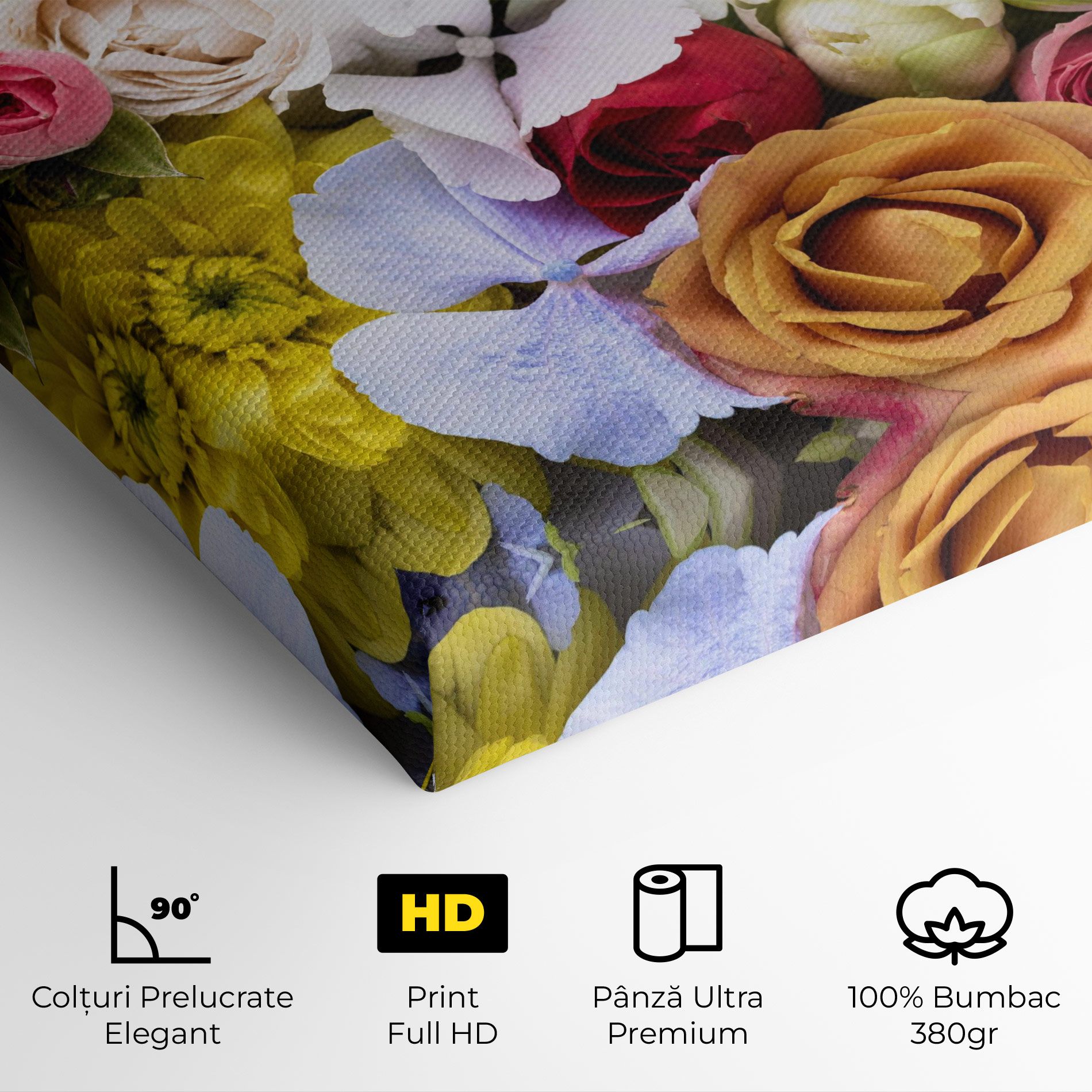 Color Mix Flower Bouquet mockup 4
