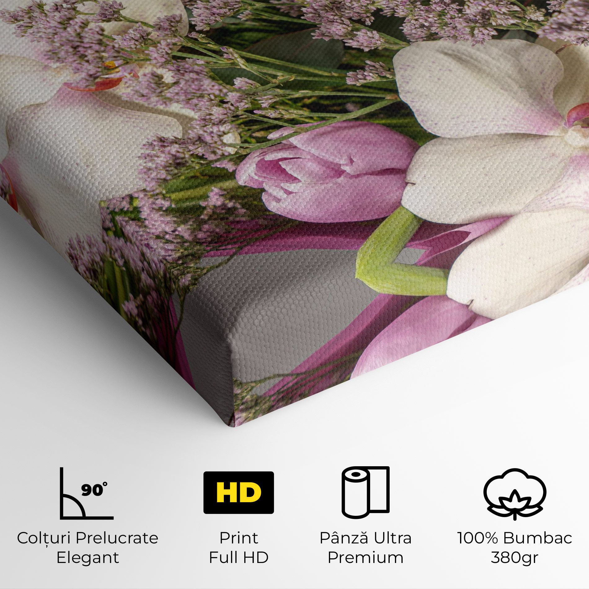 Cute Purple Bouquet mockup 4