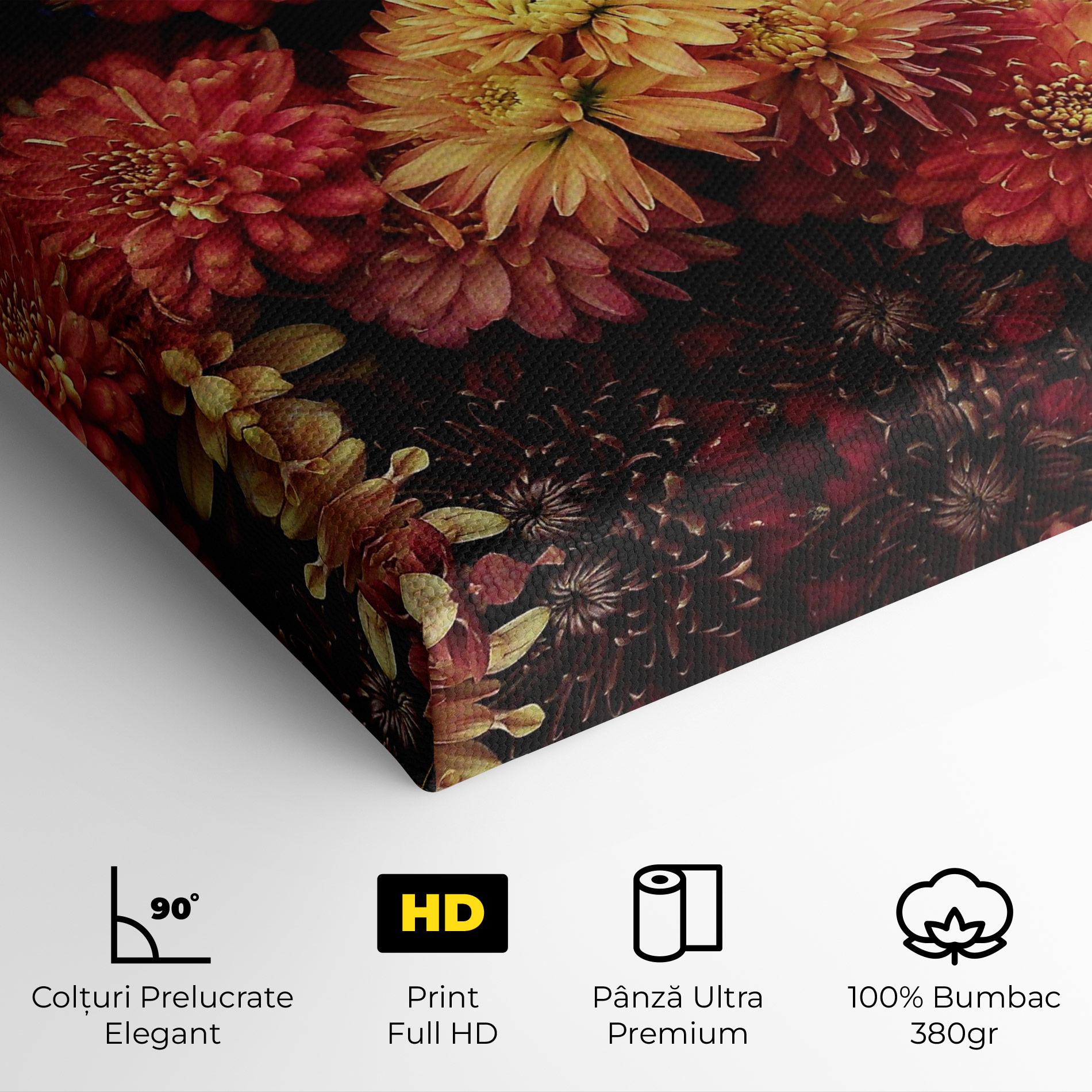 Tablou Canvas Flower Wall mockup 4