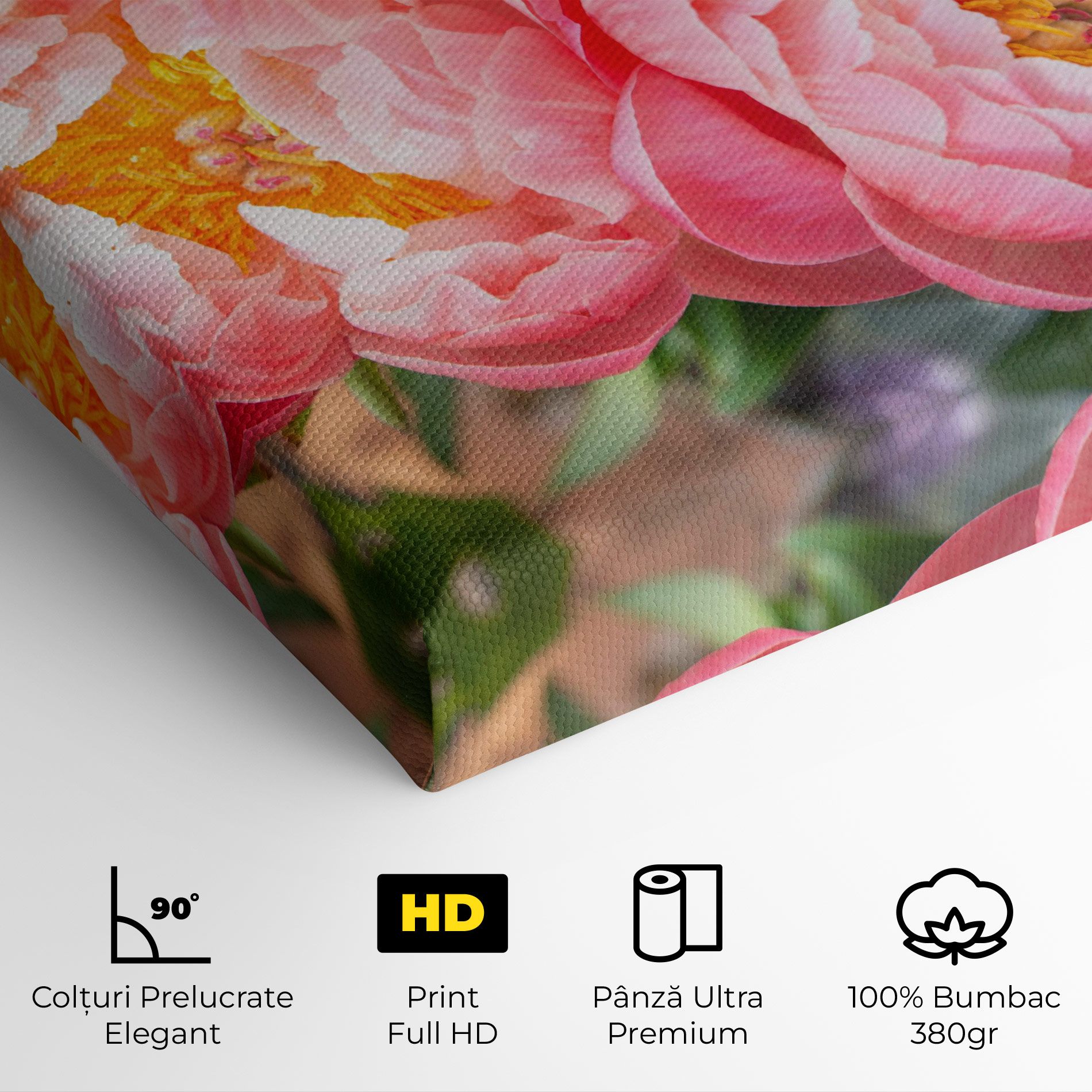 Opened Peonies Bouquet mockup 4