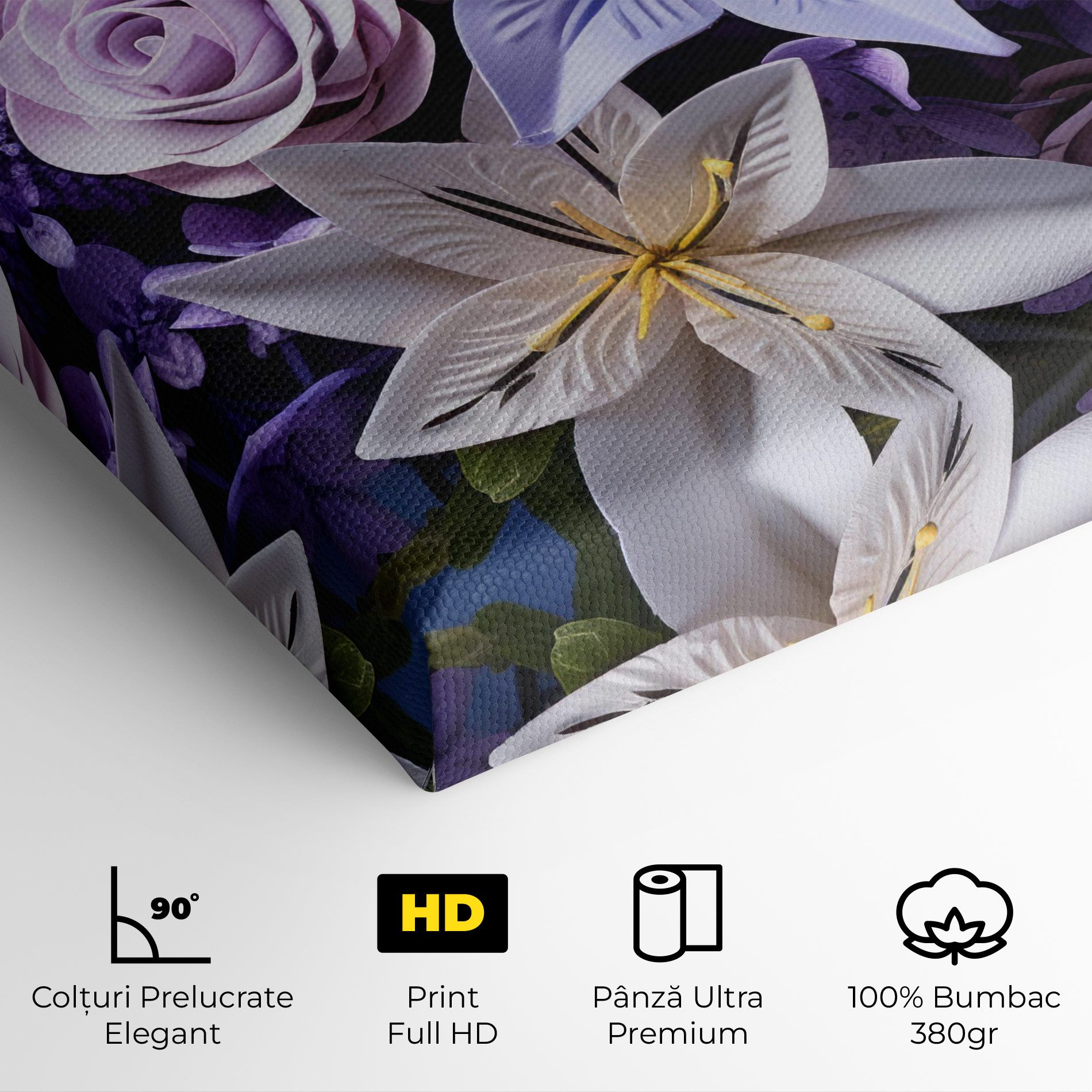 Purple Cute Bouquet mockup 4