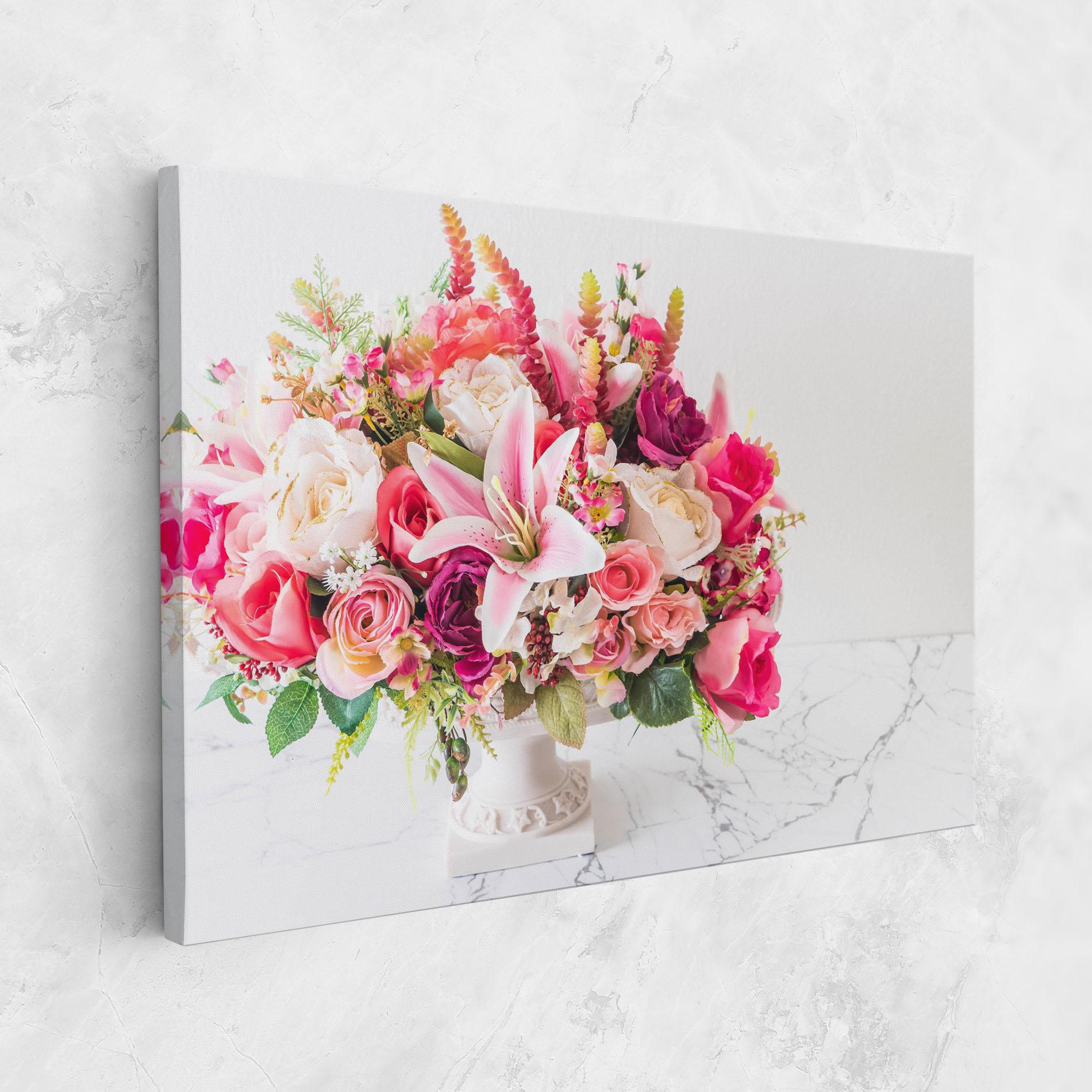 Tablou Canvas Bouquet Flowers Vase mockup 1