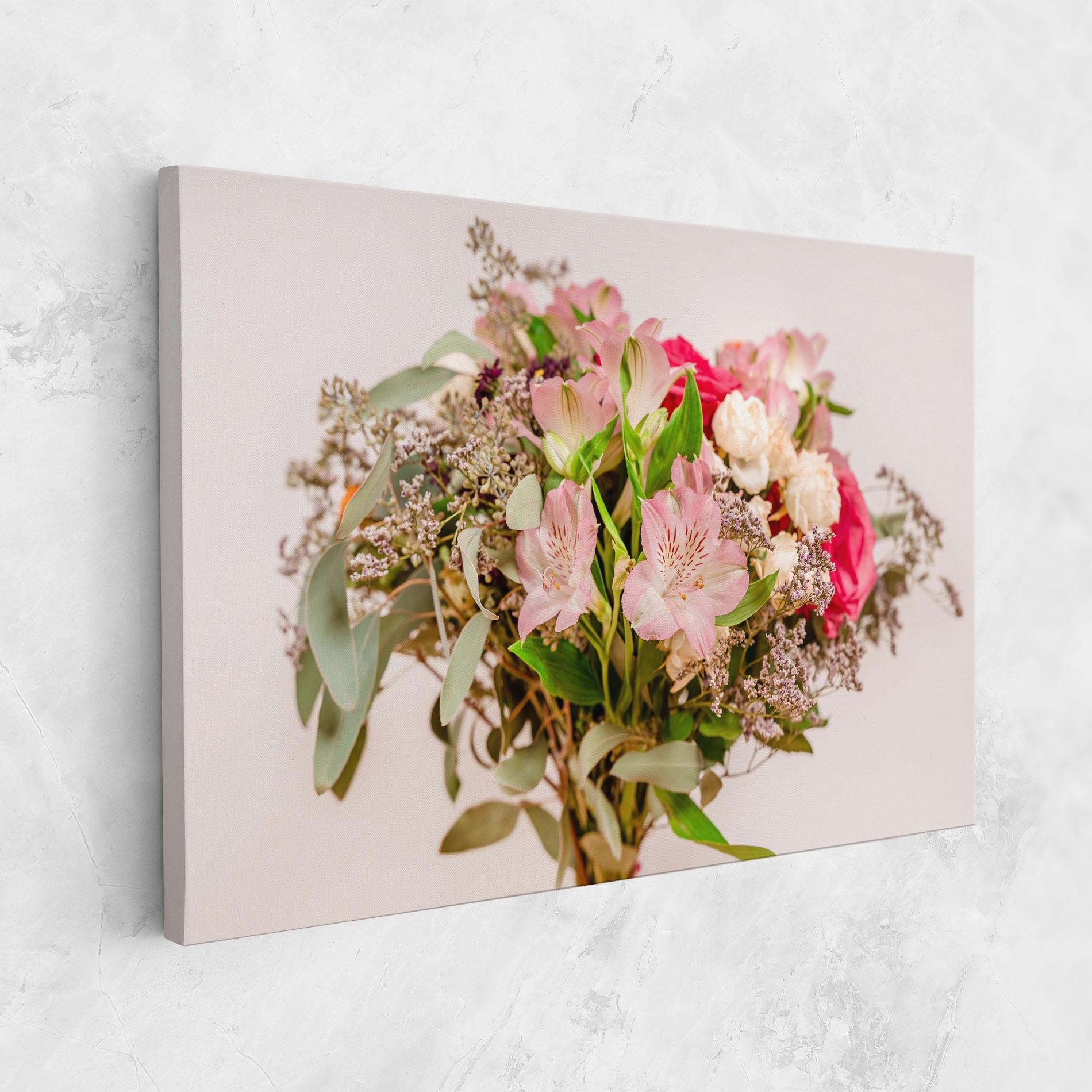 Tablou Canvas Girly Pink Bouquet mockup 1