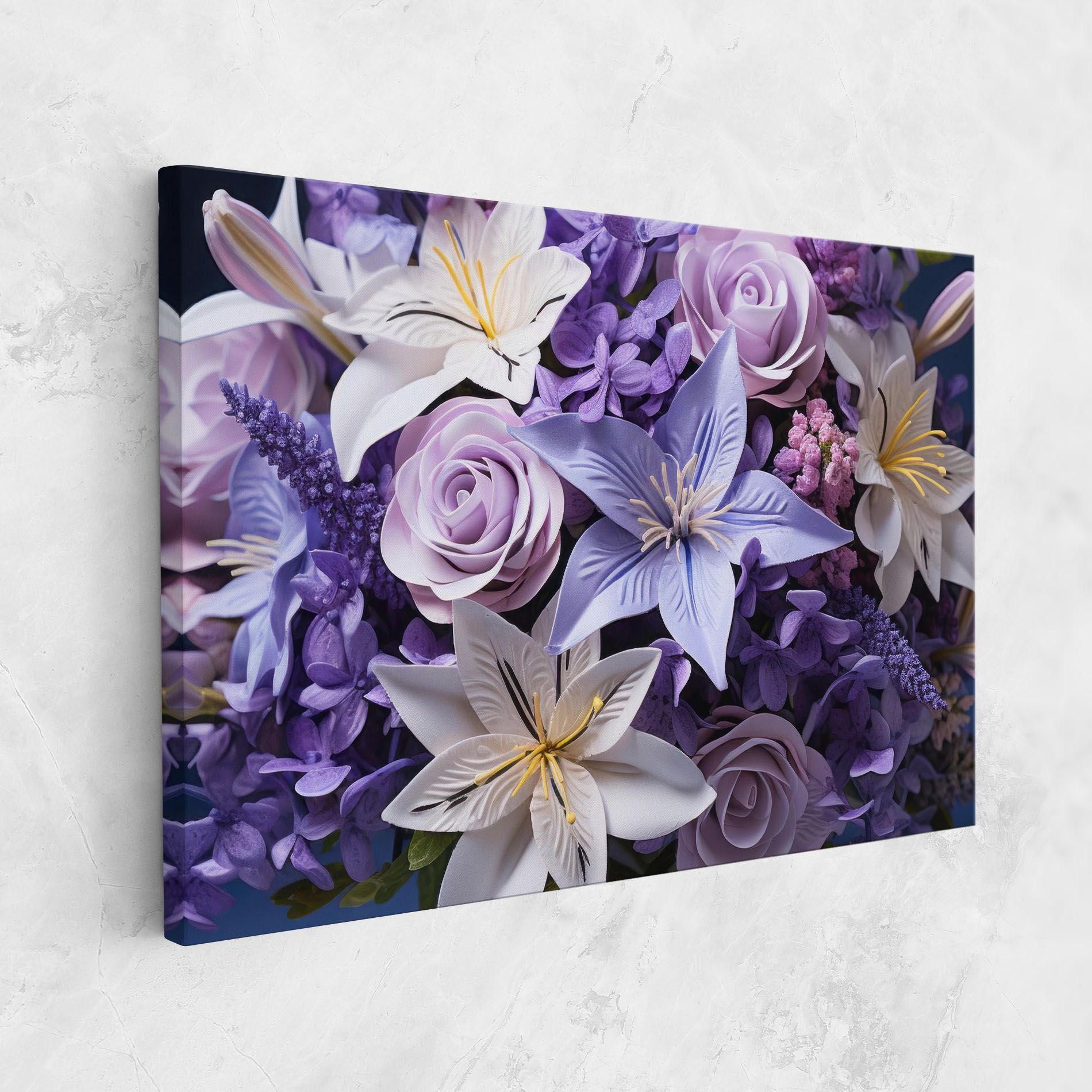 Purple Cute Bouquet mockup 1
