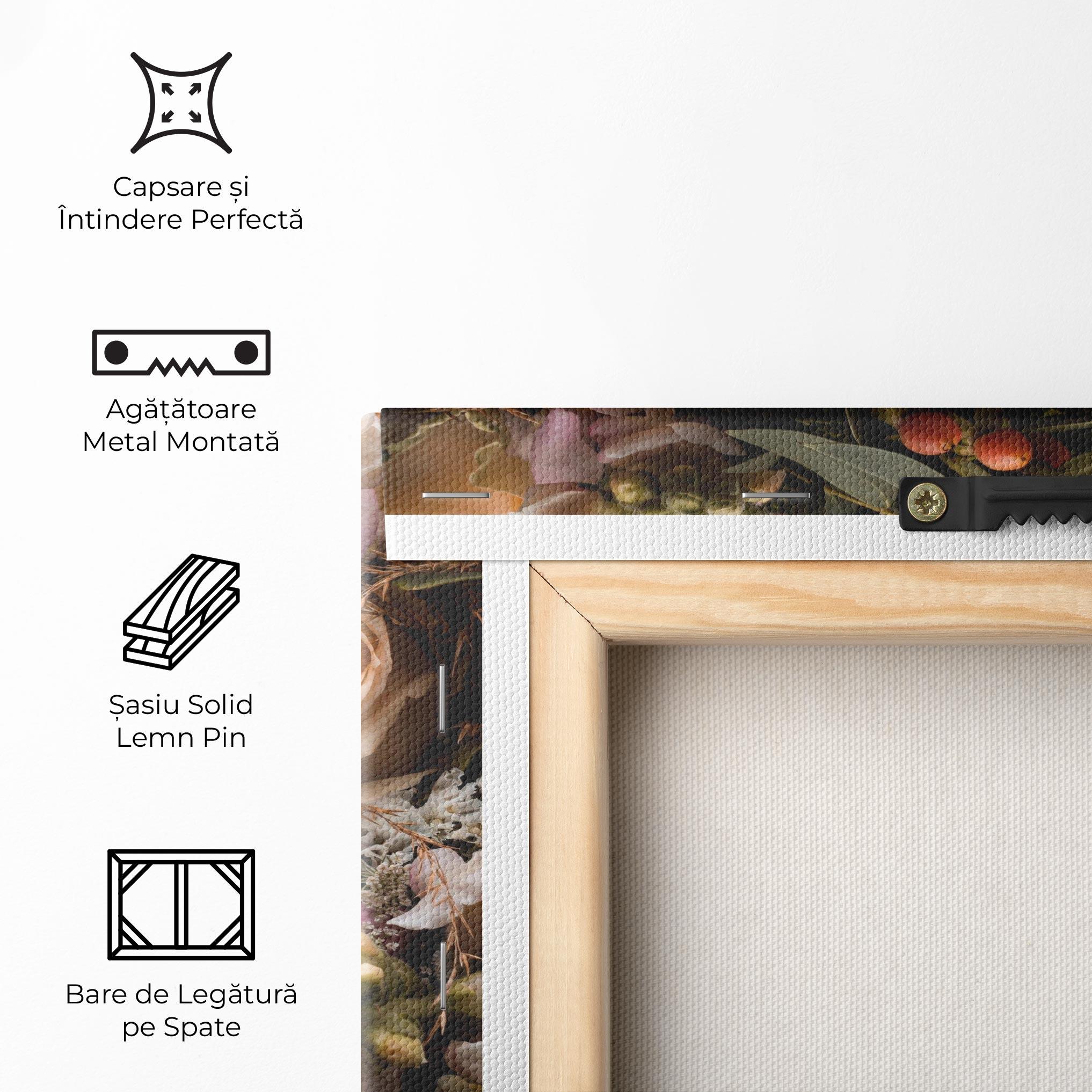 Tablou Canvas Dark Flower Bouquet mockup 5