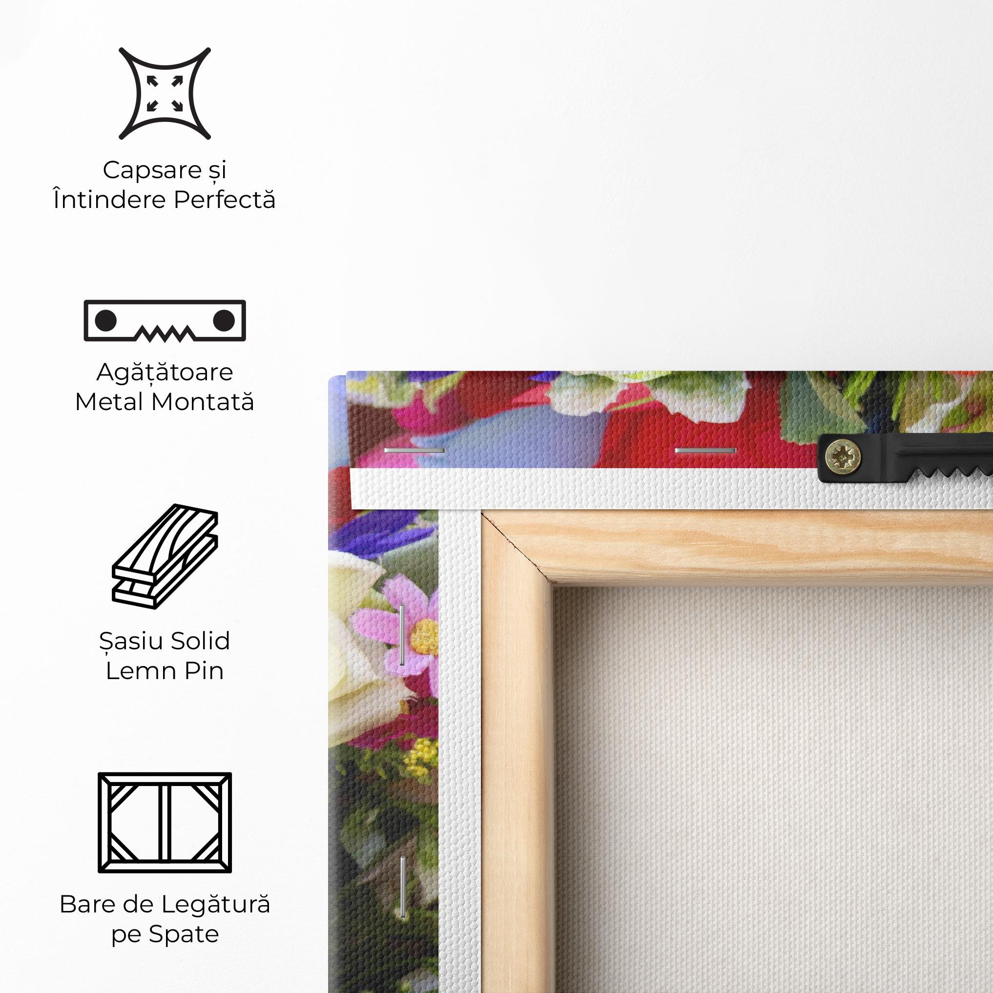 Tablou Canvas Mixed Roses Bouquet mockup 5