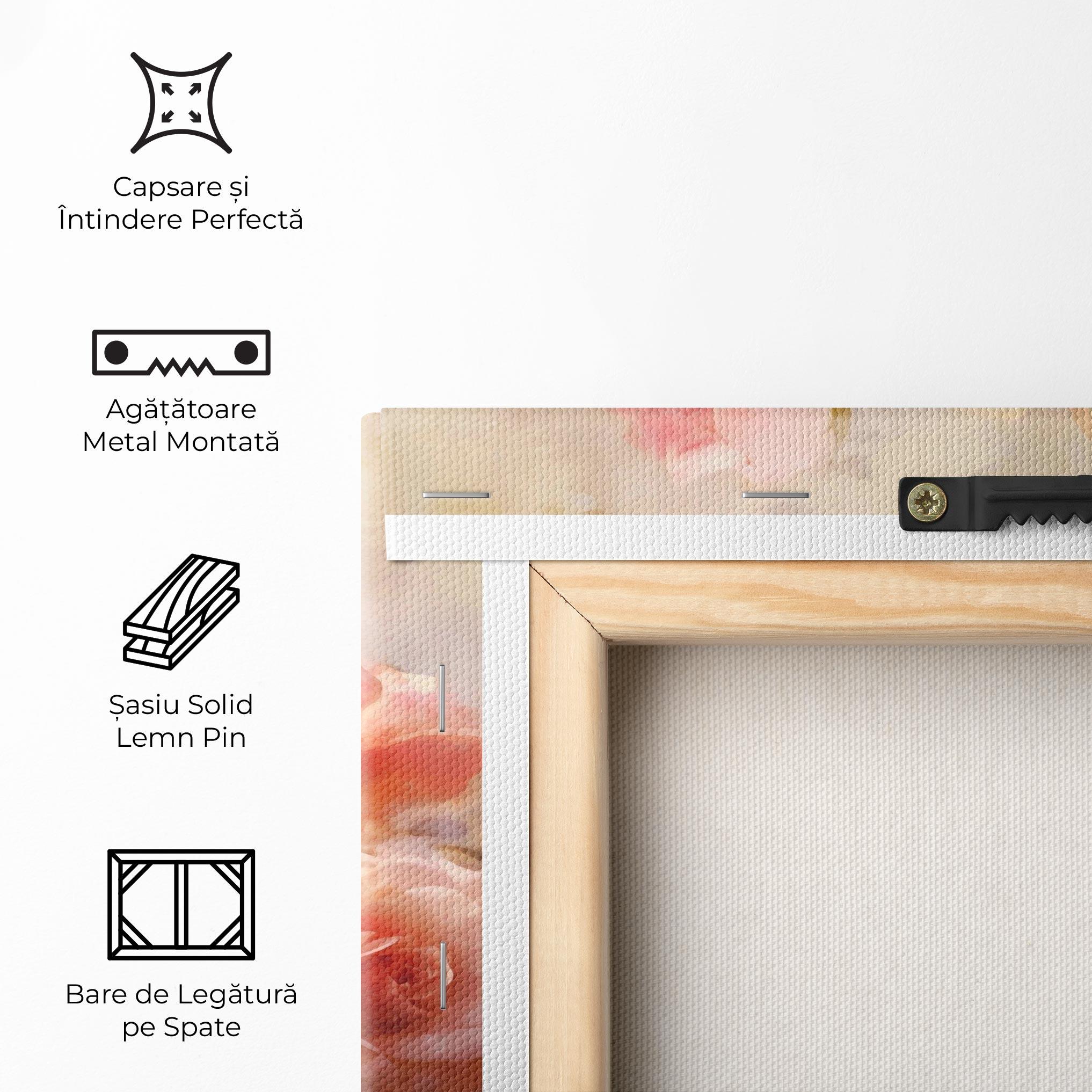 Tablou Canvas Roses Bouquet Painting mockup 5