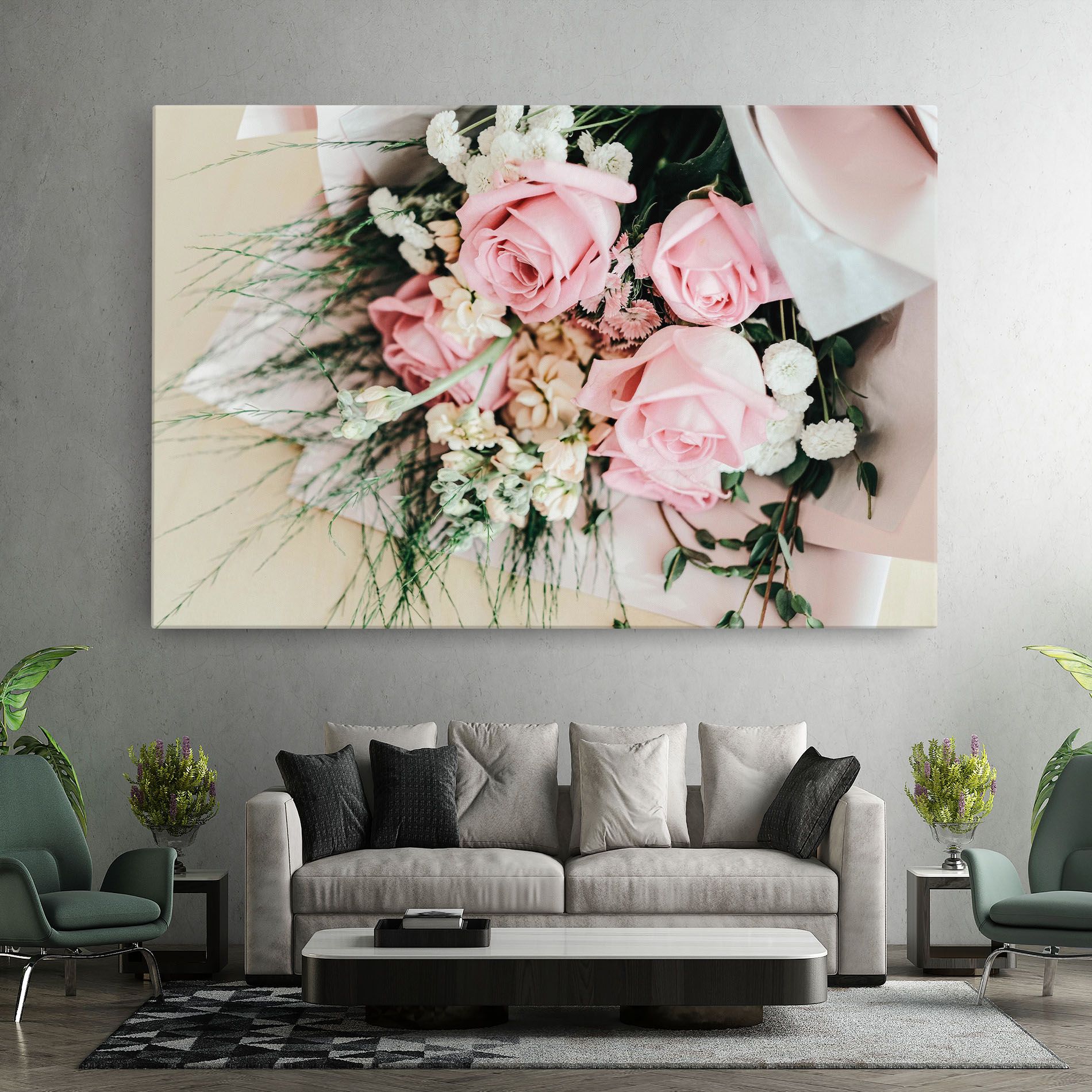 Baby Pink Bouquet mockup 7