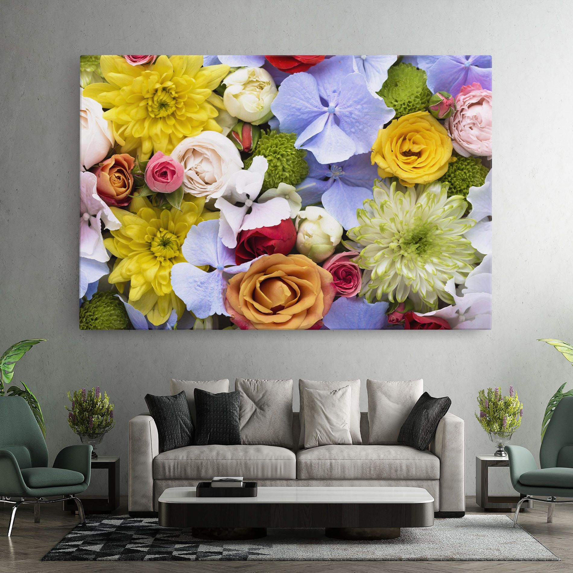 Color Mix Flower Bouquet mockup 7